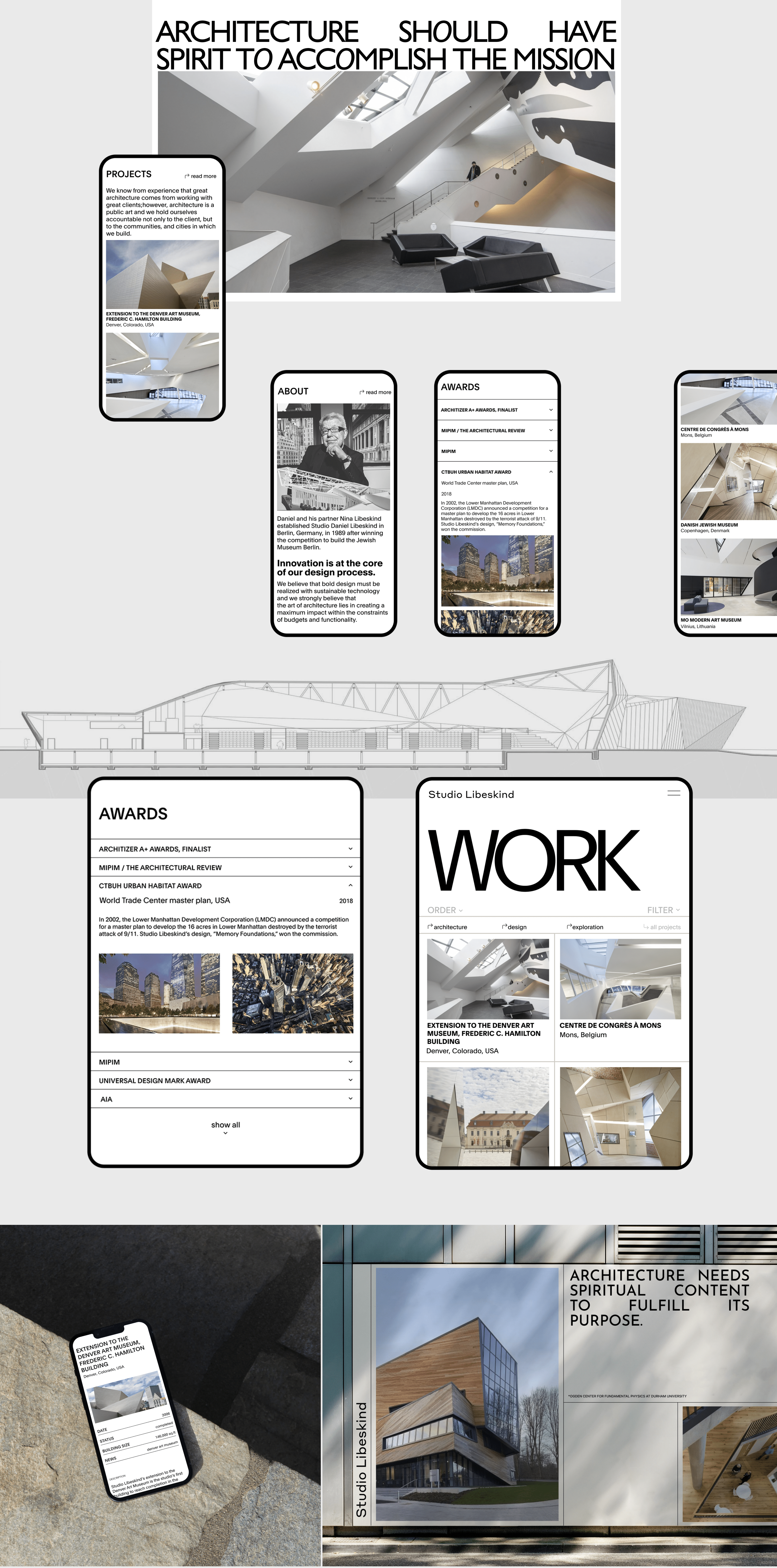 Studio Libeskind/Corporate Website Redesign — Изображение №2 — Интерфейсы на Dprofile