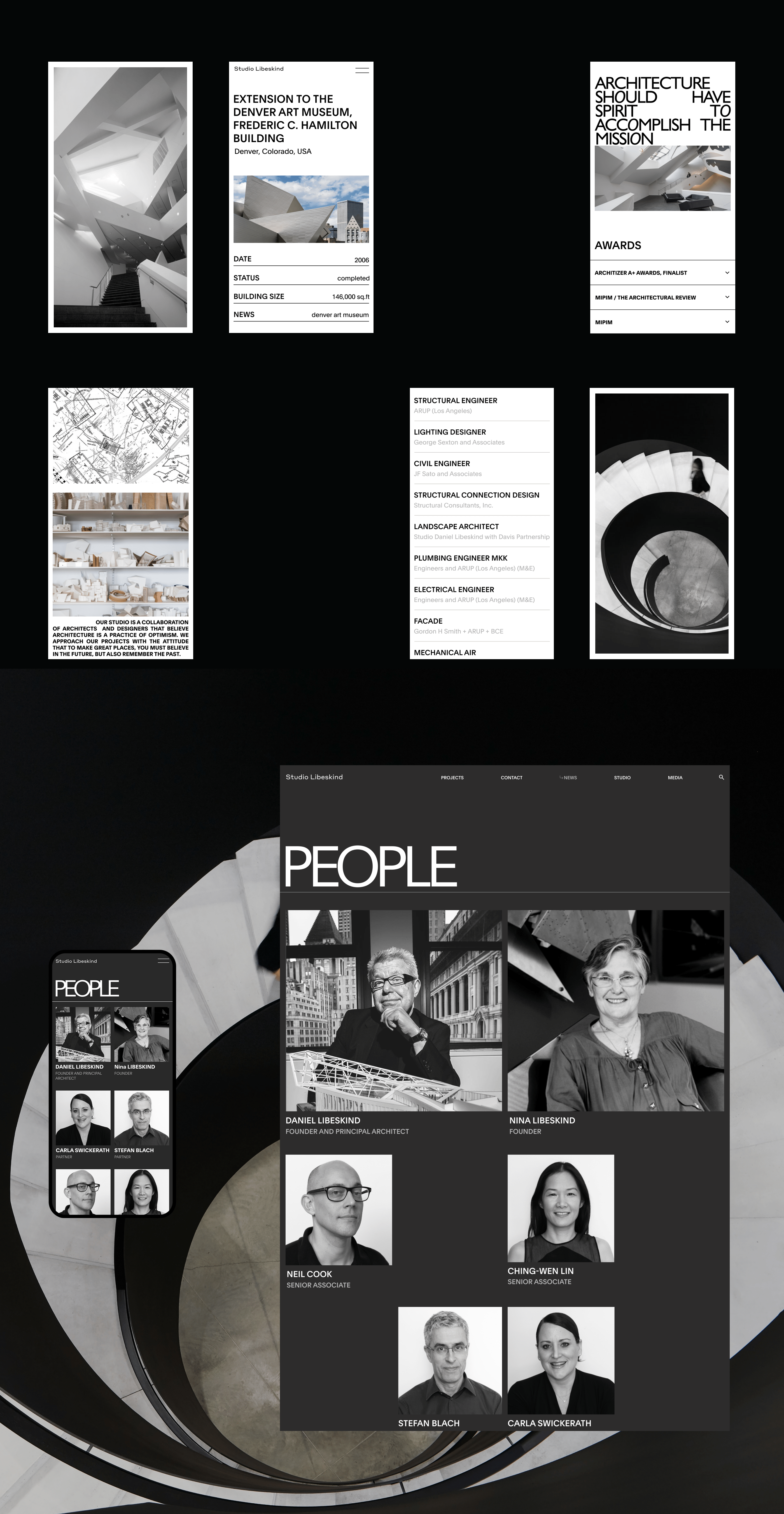 Studio Libeskind/Corporate Website Redesign — Изображение №4 — Интерфейсы на Dprofile
