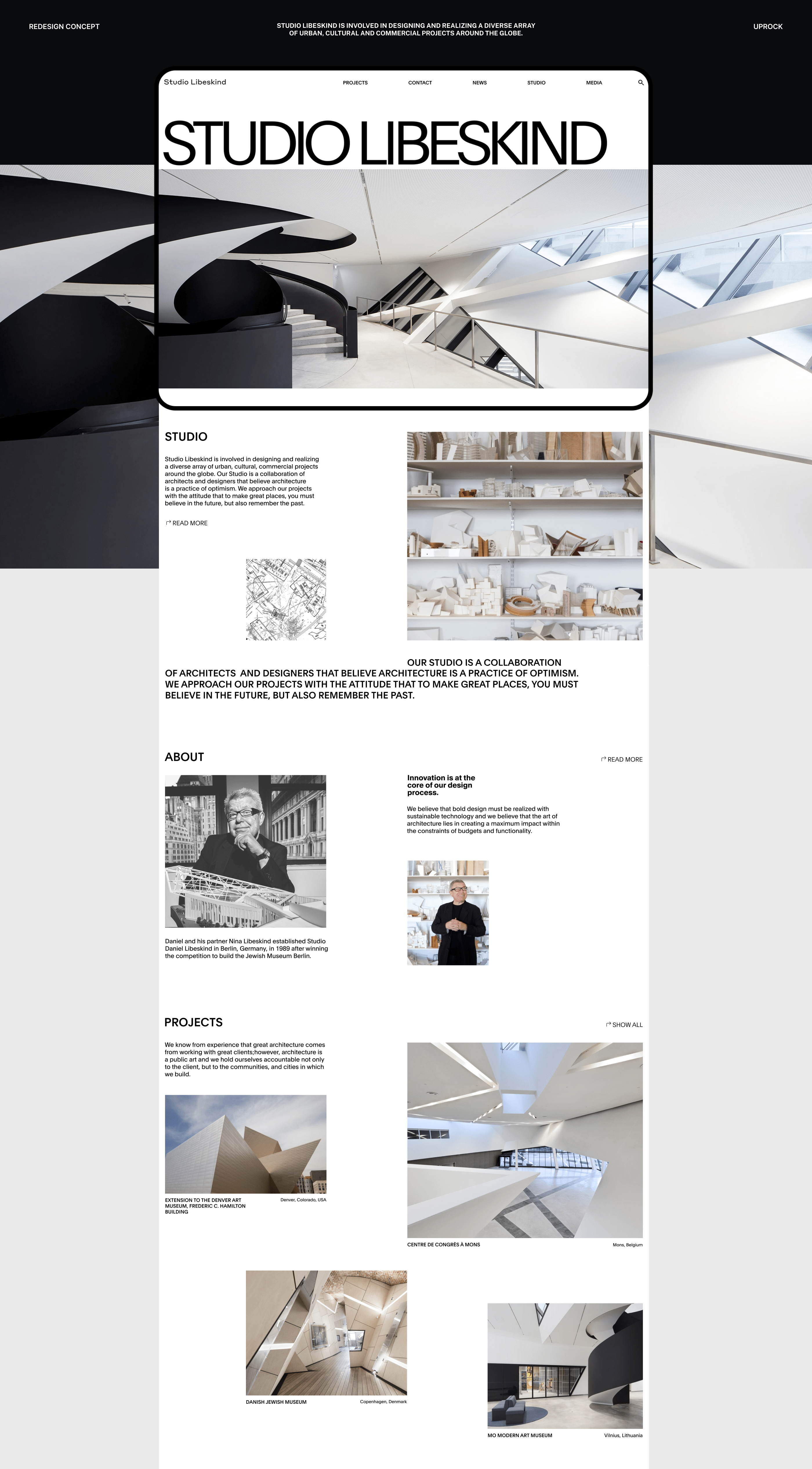 Studio Libeskind/Corporate Website Redesign — Изображение №1 — Интерфейсы на Dprofile