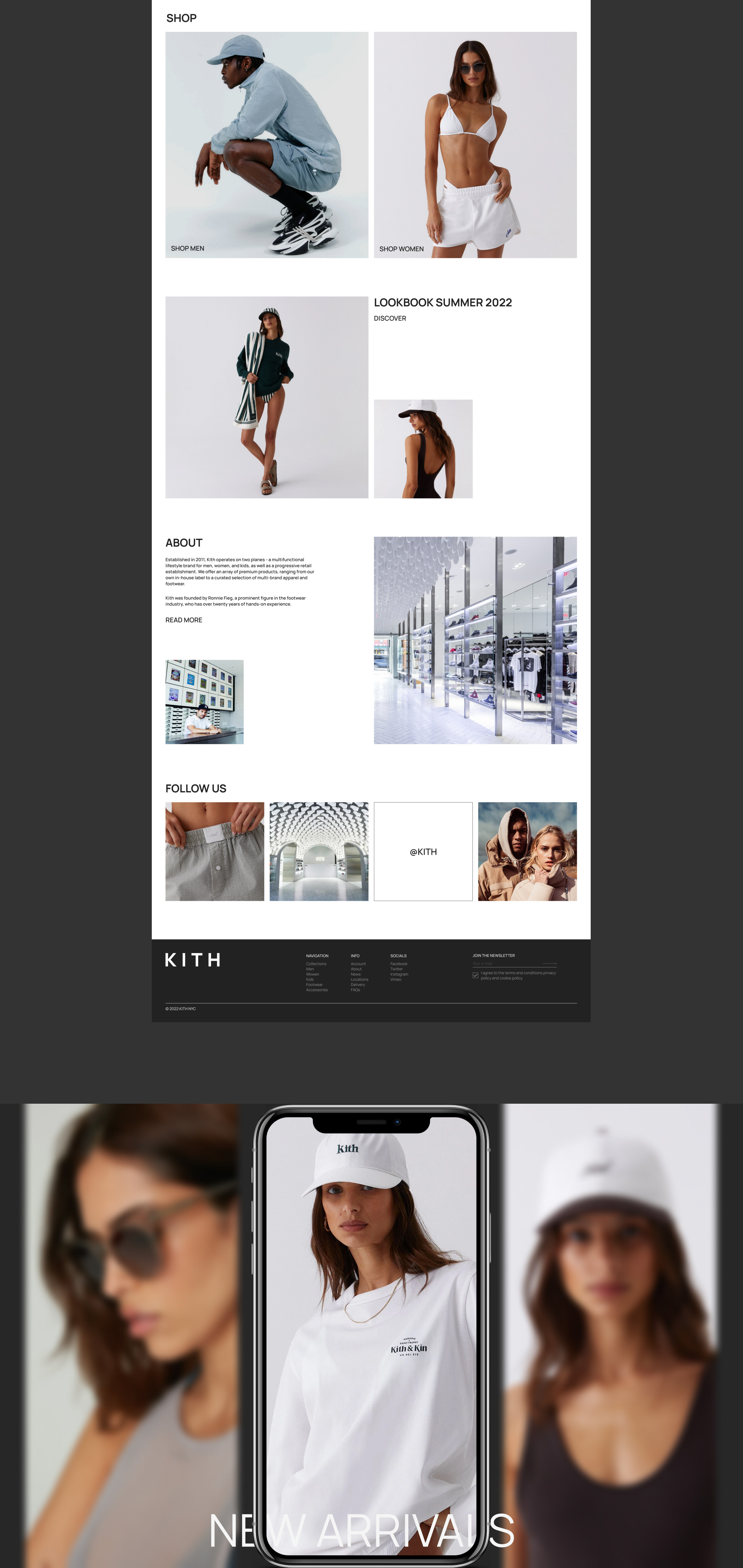 KITH | Redesign Website — Изображение №2 — Интерфейсы на Dprofile