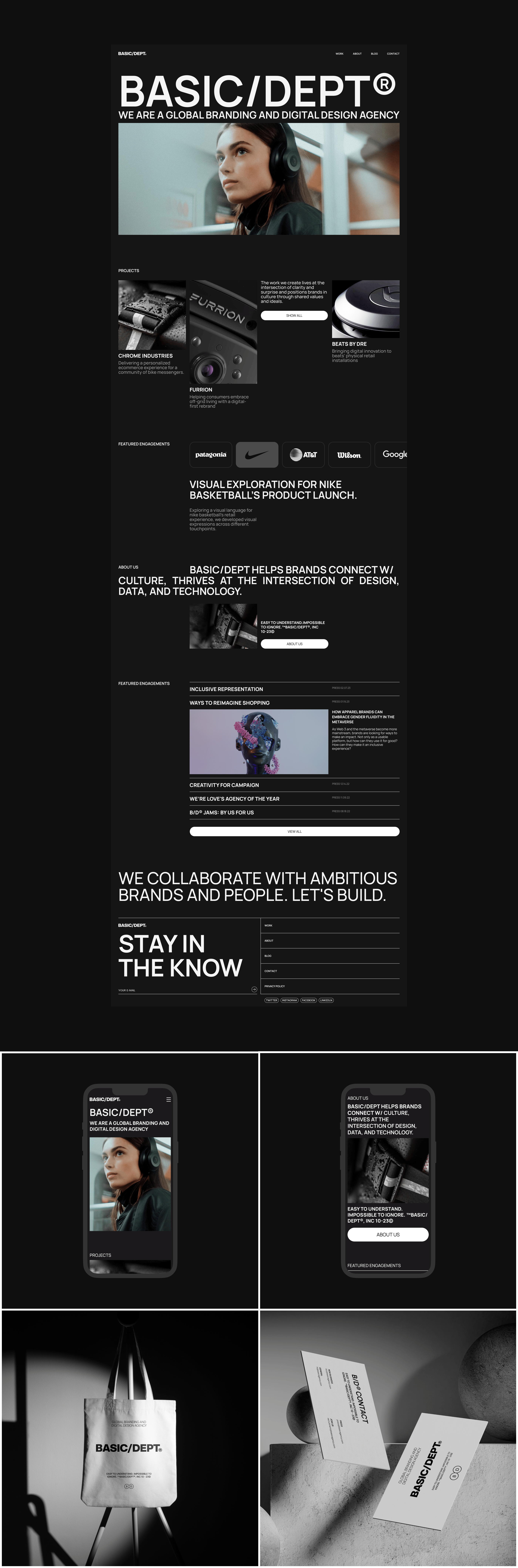 BASIC/DEPT | Agency studio — Изображение №2 — Интерфейсы на Dprofile