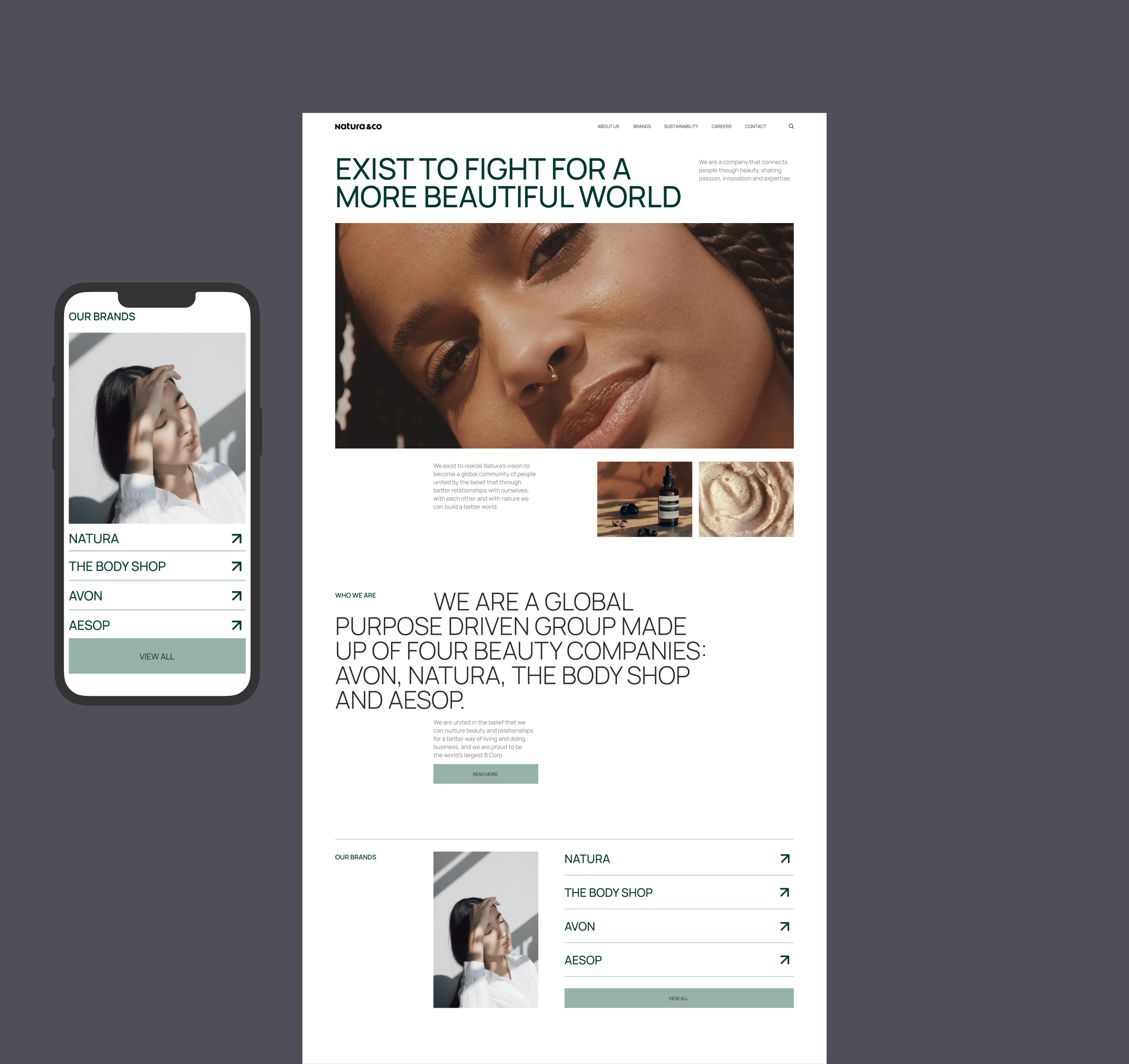 Natura&Co | Corporate Website Redesign — Изображение №2 — Интерфейсы на Dprofile