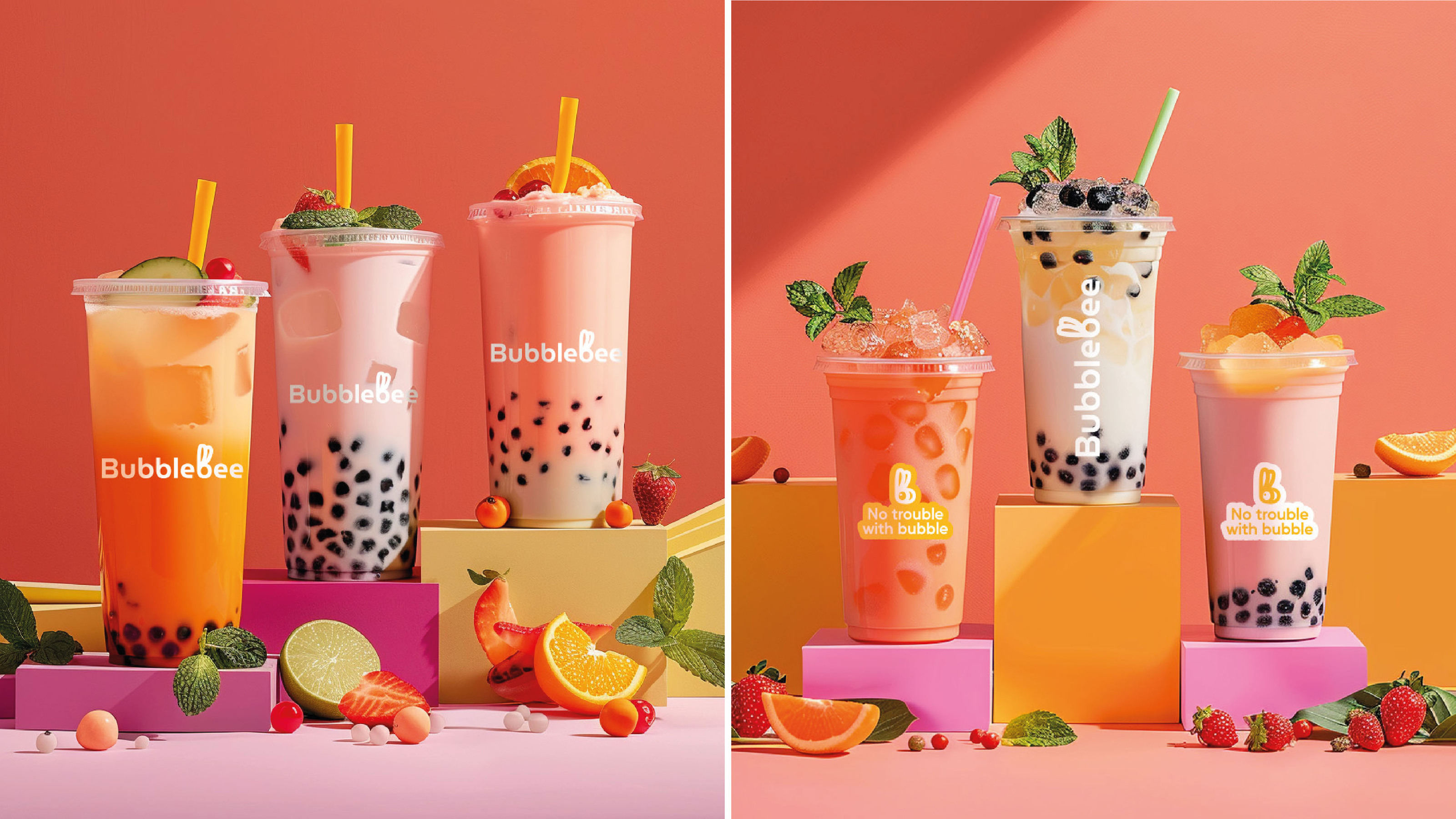 Разработка фирменного стиля для bubble tea — Изображение №1 — Брендинг, Графика на Dprofile