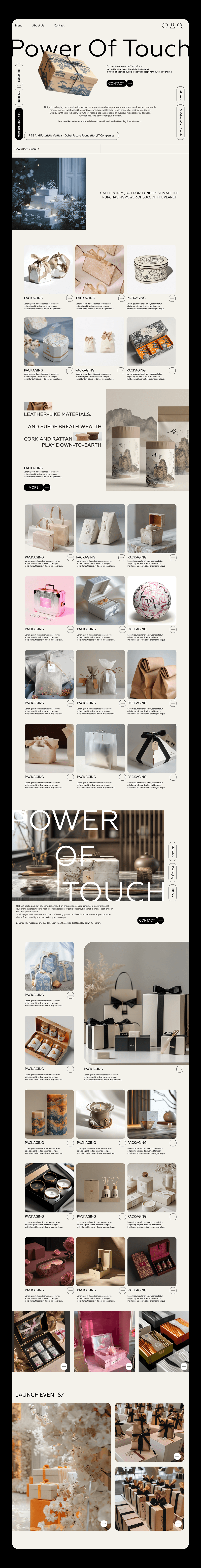 Website for premium packaging — Изображение №3 — Интерфейсы, Брендинг на Dprofile