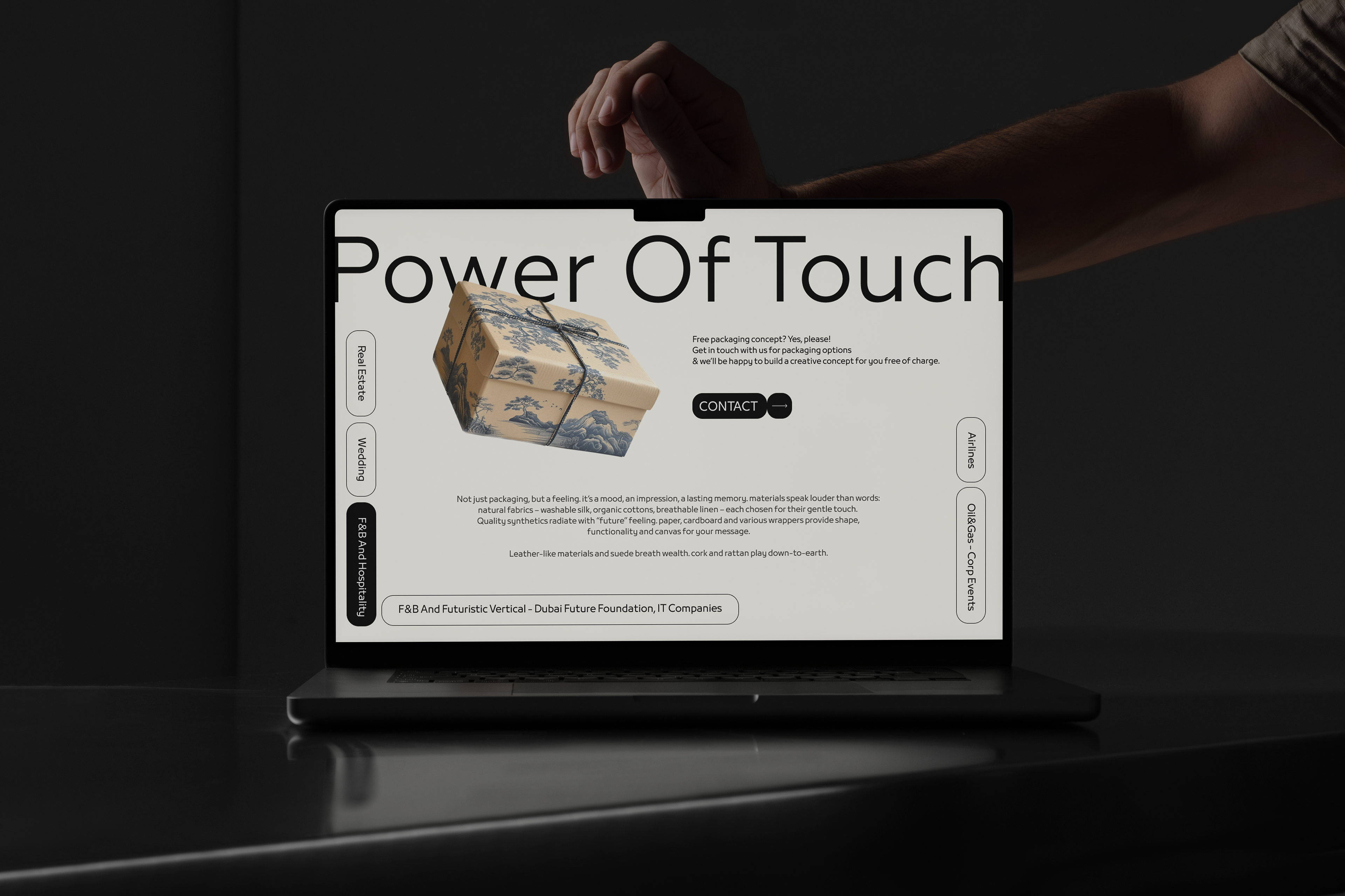 Website for premium packaging — Изображение №1 — Интерфейсы, Брендинг на Dprofile