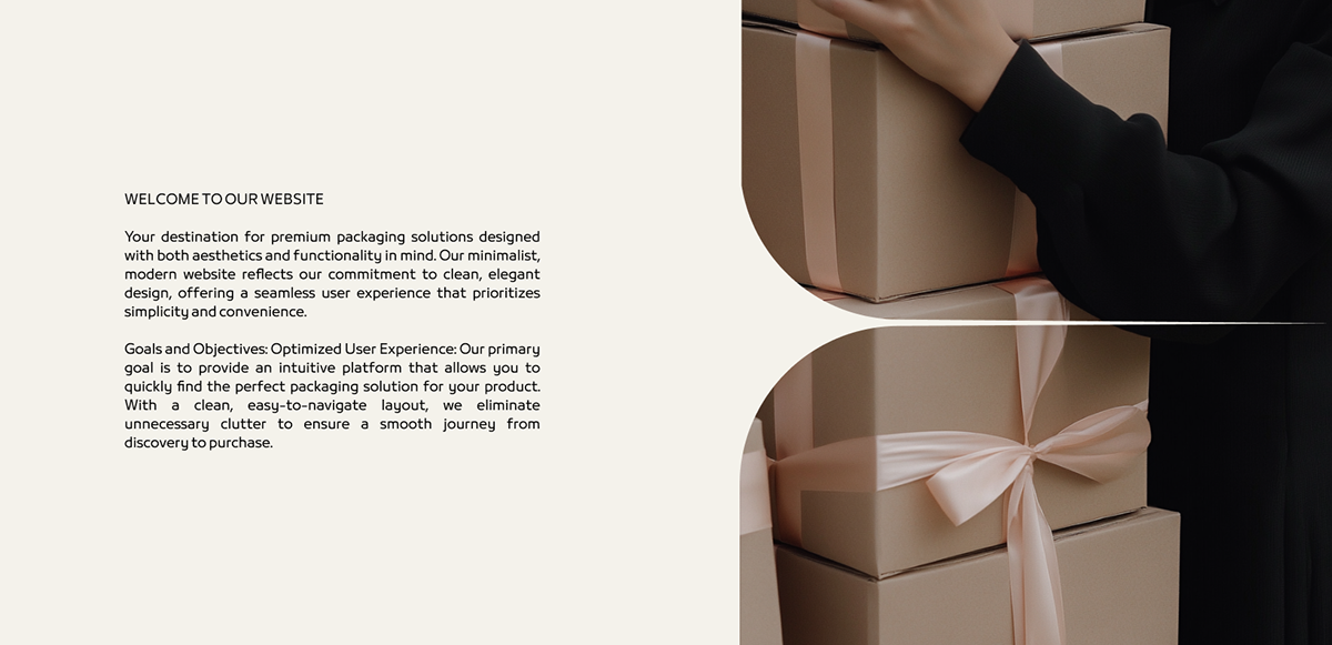 Website for premium packaging — Изображение №2 — Интерфейсы, Брендинг на Dprofile