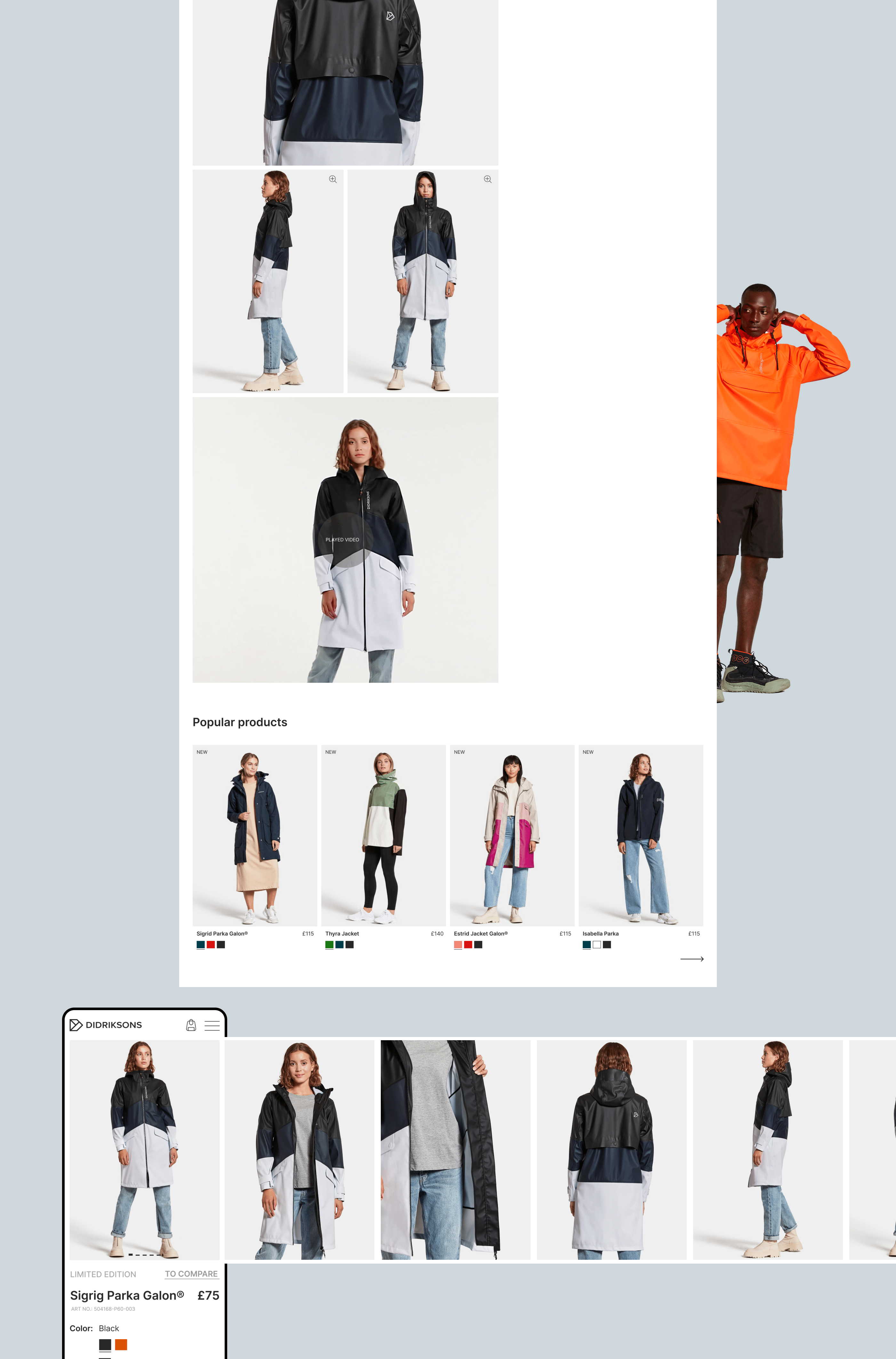 DIDRIKSONS | Online store redesign — Изображение №5 — Интерфейсы, Брендинг на Dprofile