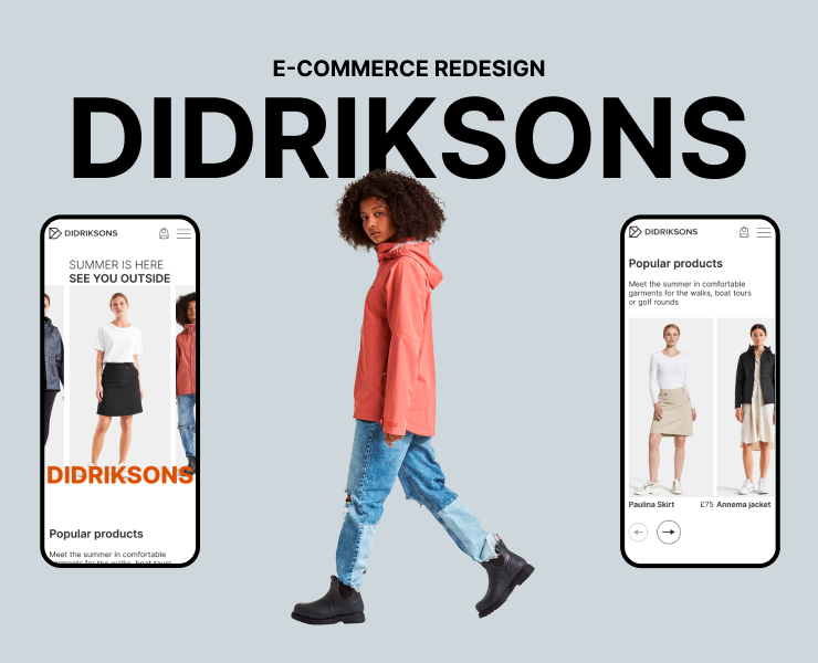 DIDRIKSONS | Online store redesign — Интерфейсы, Брендинг на Dprofile