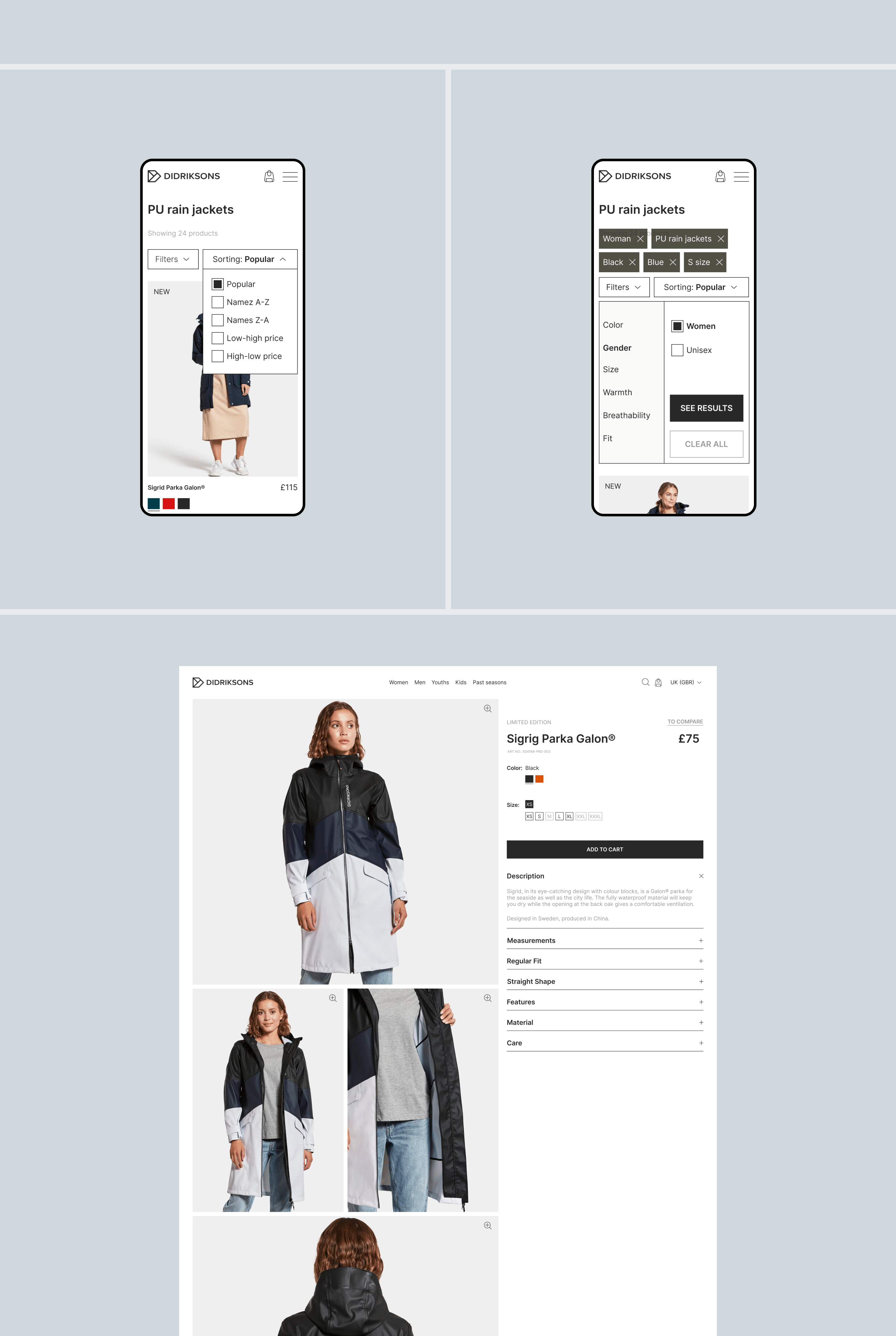 DIDRIKSONS | Online store redesign — Изображение №4 — Интерфейсы, Брендинг на Dprofile