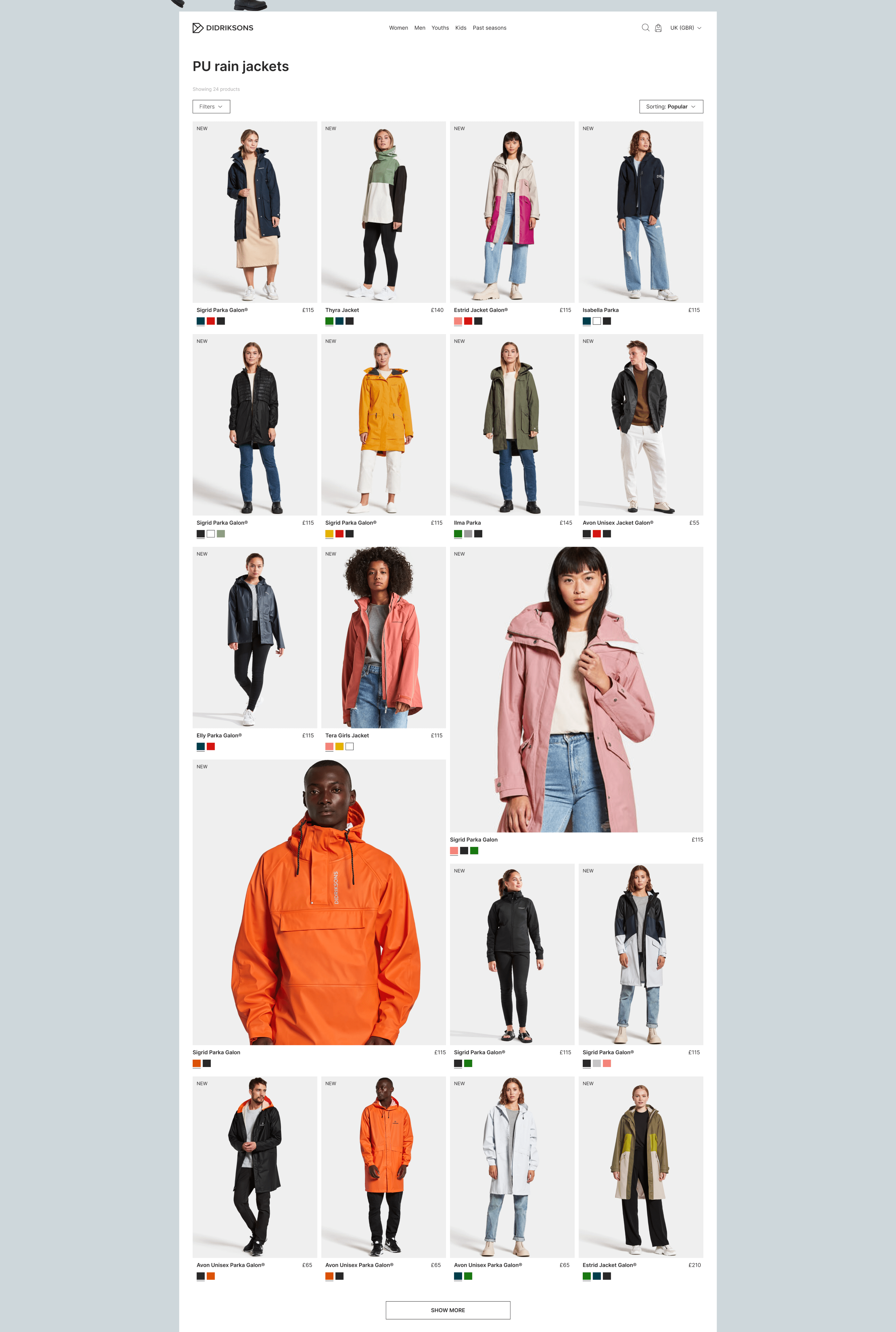 DIDRIKSONS | Online store redesign — Изображение №3 — Интерфейсы, Брендинг на Dprofile