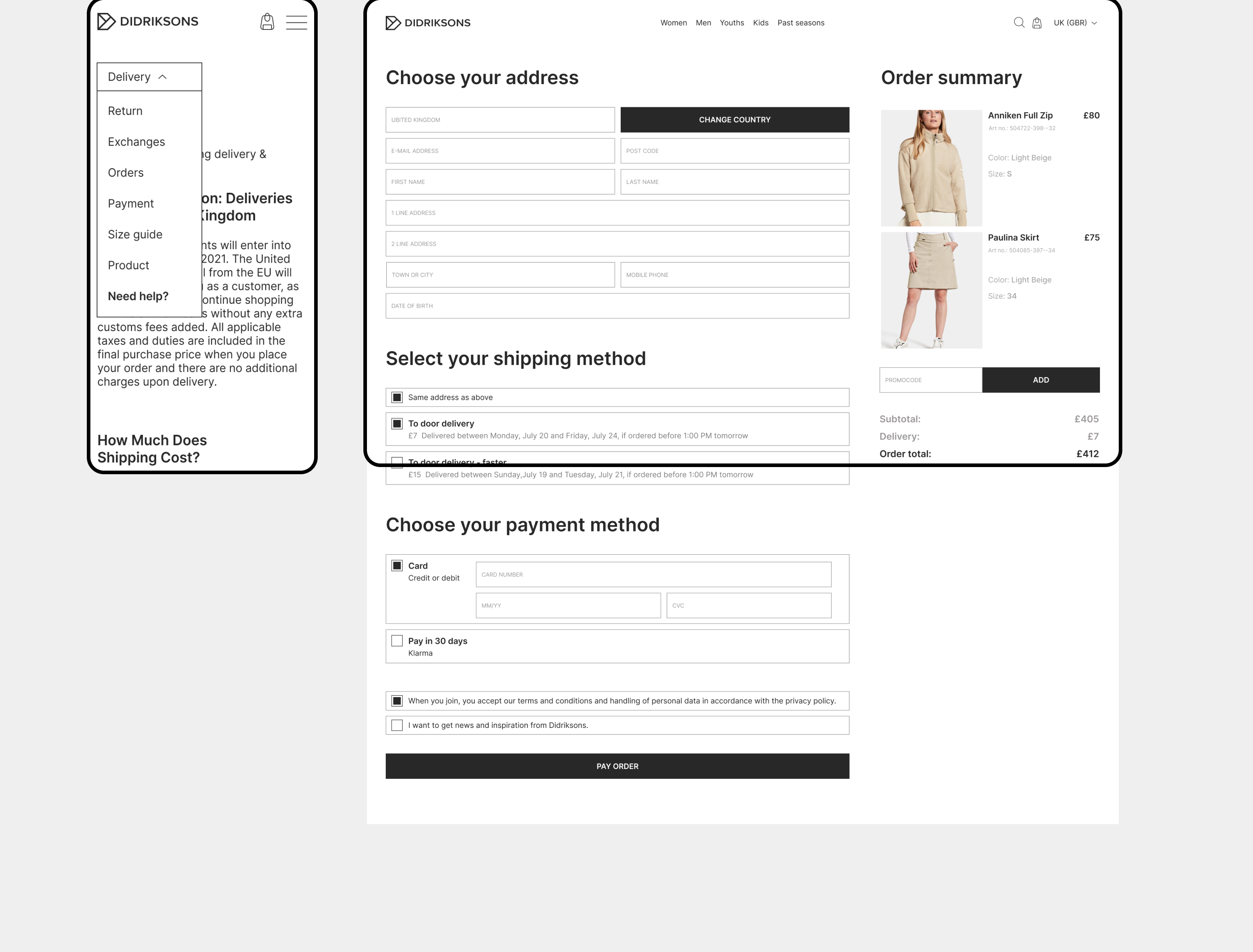 DIDRIKSONS | Online store redesign — Изображение №8 — Интерфейсы, Брендинг на Dprofile