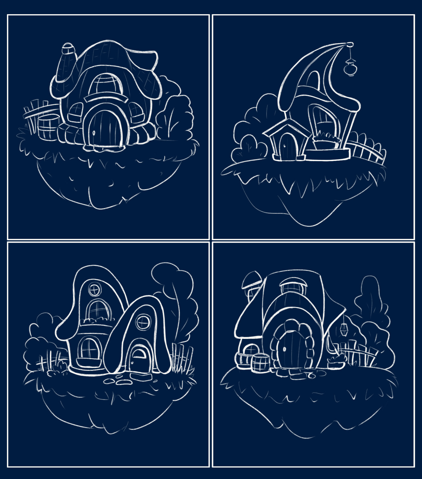 Christmas postcard "Northern lights" — Изображение №4 — Брендинг, Иллюстрация на Dprofile