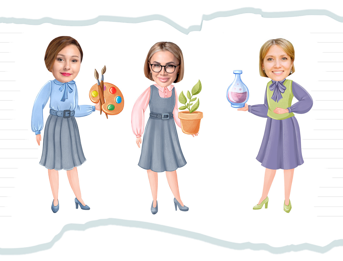 Шаблоны для поздравления учителям — Изображение №7 — Иллюстрация на Dprofile