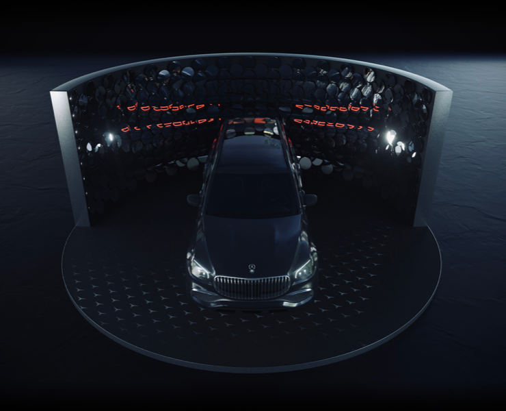 Mercedes-Benz. Car display — 3D, Анимация на Dprofile