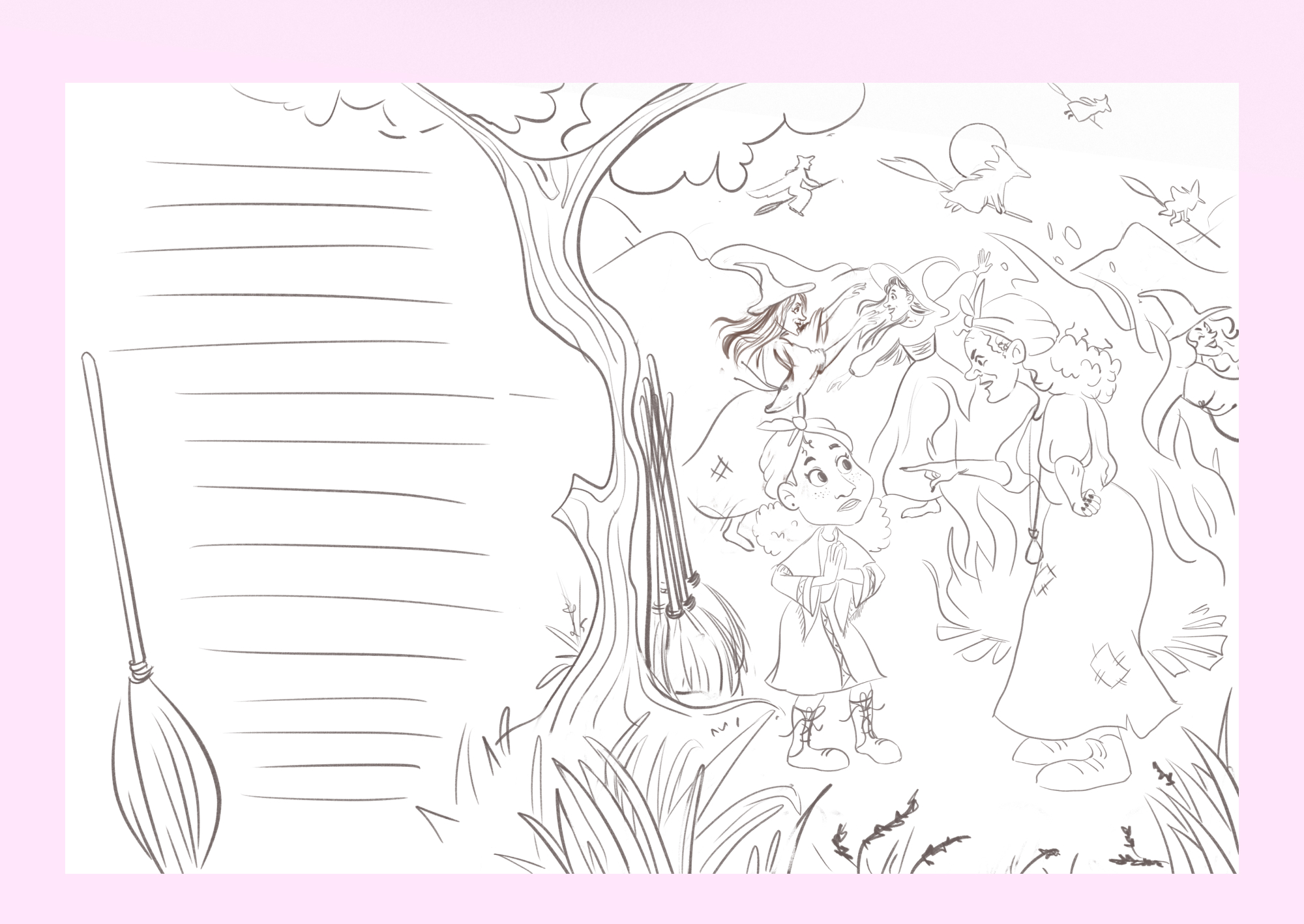 Иллюстрации к сказке маленькая баба-яга — Изображение №4 — Иллюстрация, Графика на Dprofile