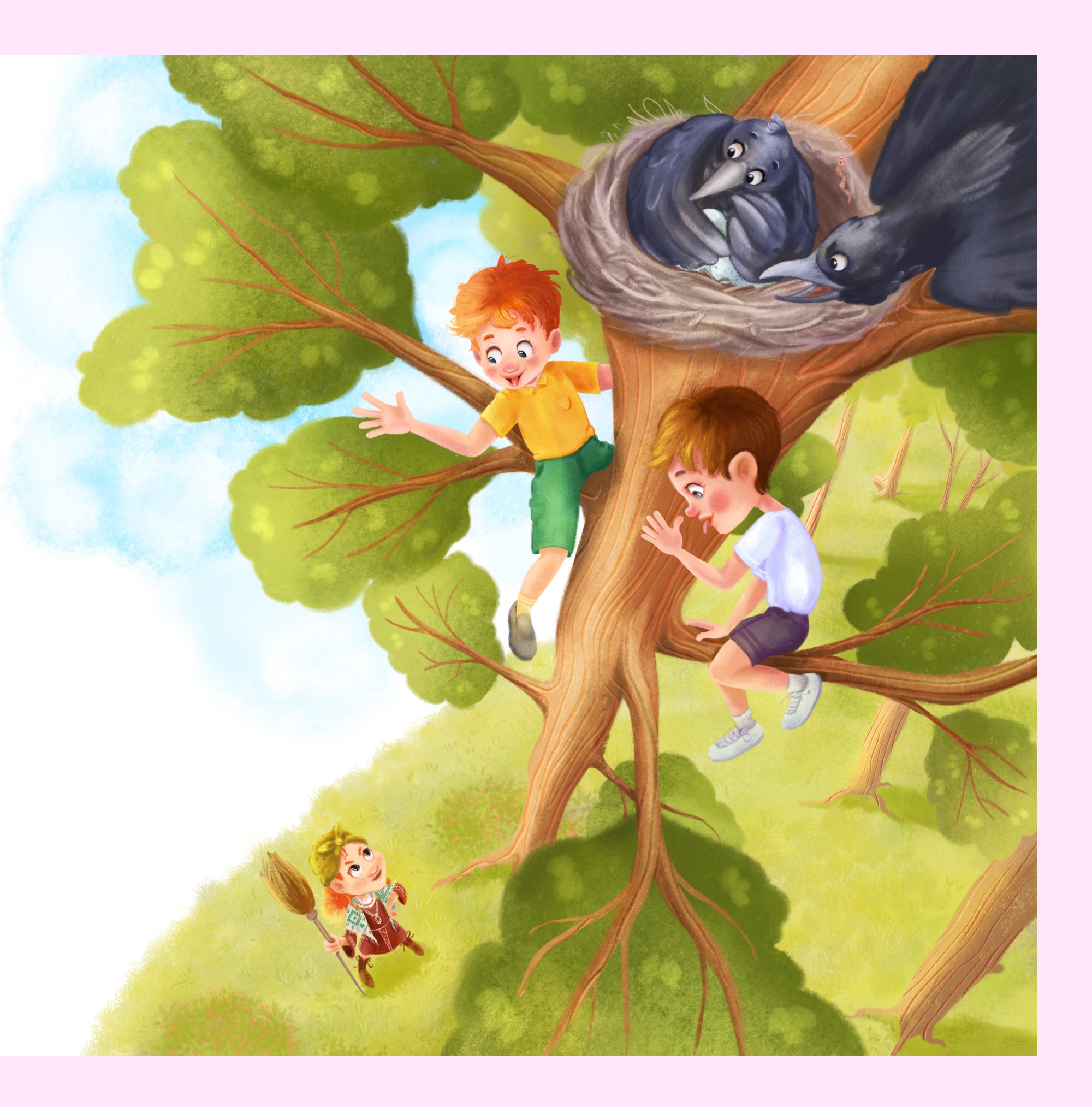 Иллюстрации к сказке маленькая баба-яга — Изображение №6 — Иллюстрация, Графика на Dprofile