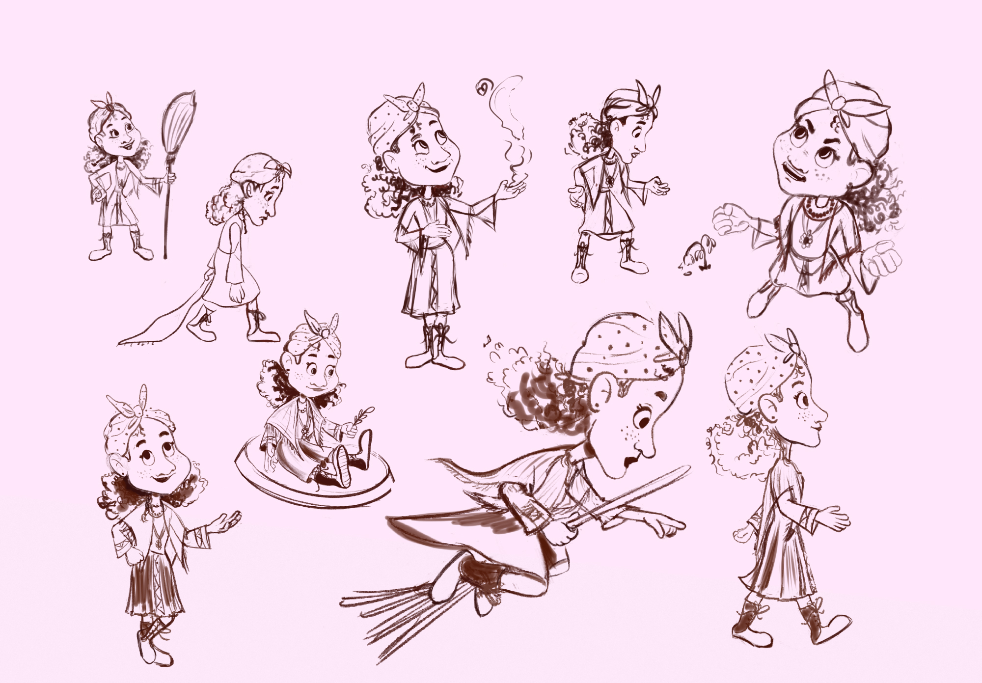 Иллюстрации к сказке маленькая баба-яга — Изображение №2 — Иллюстрация, Графика на Dprofile