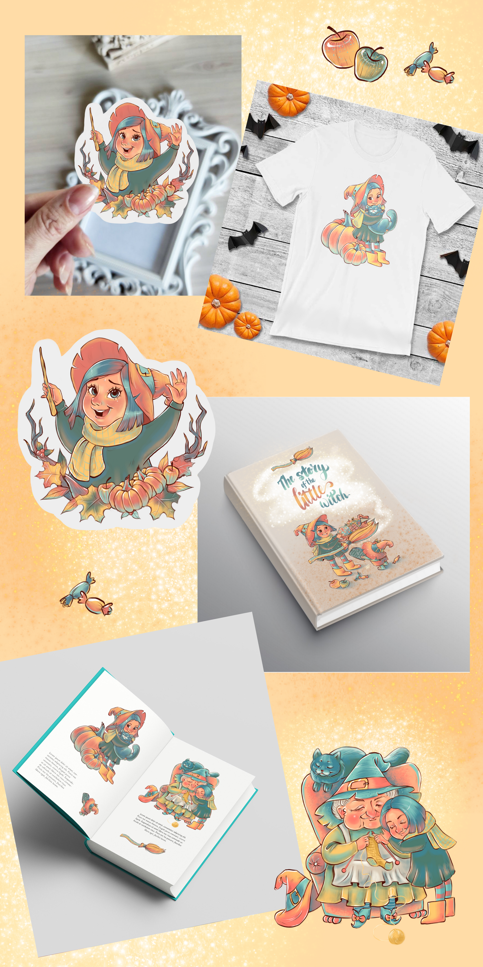 Character design. The story of the little witch. — Изображение №3 — Иллюстрация на Dprofile