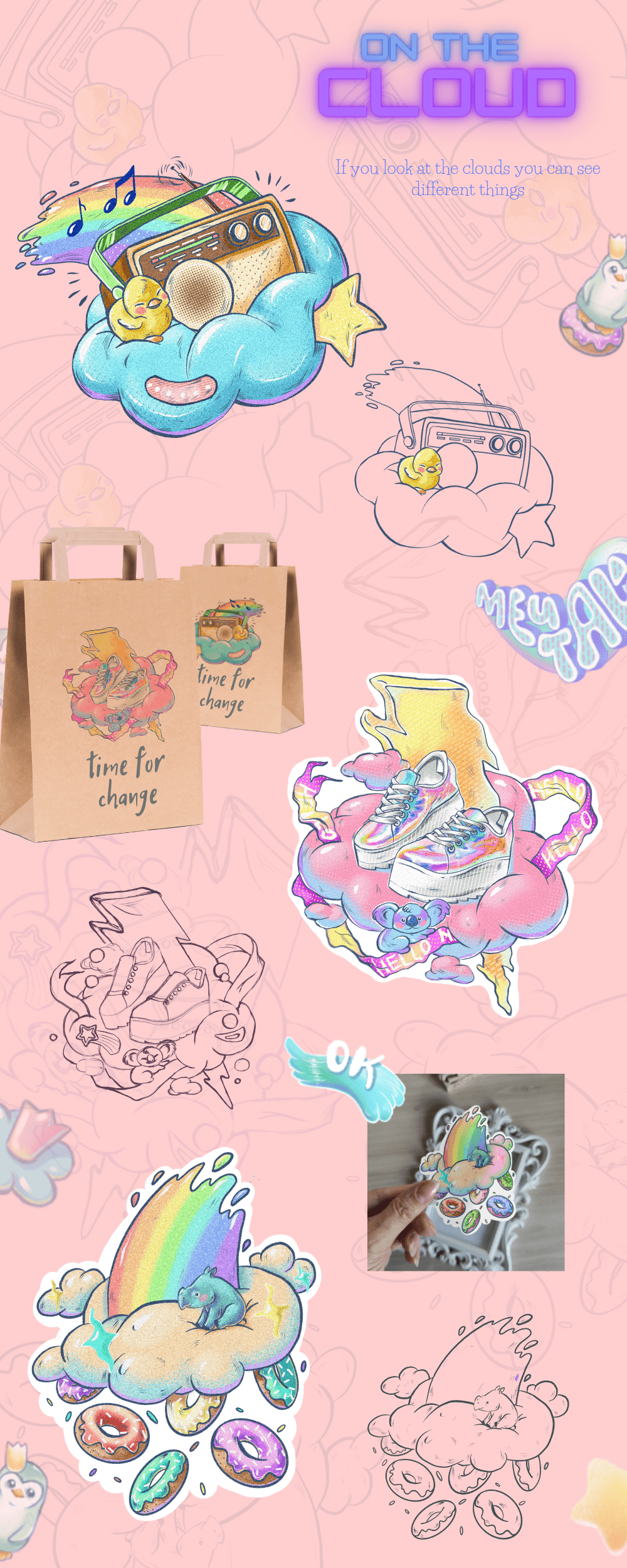 On the cloud — Изображение №1 — Иллюстрация на Dprofile