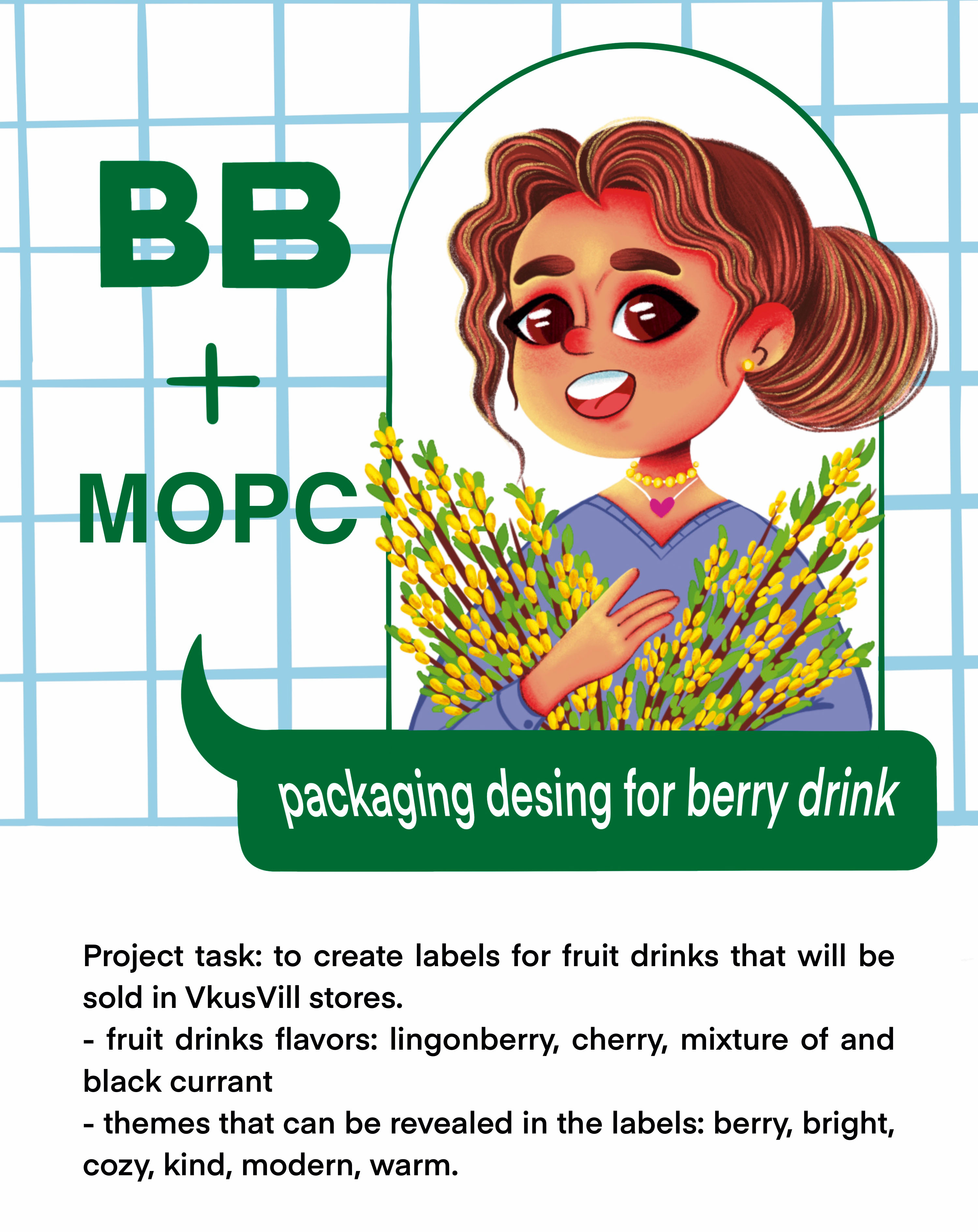 Packaging desing for berry drink. — Изображение №1 — Брендинг, Иллюстрация на Dprofile