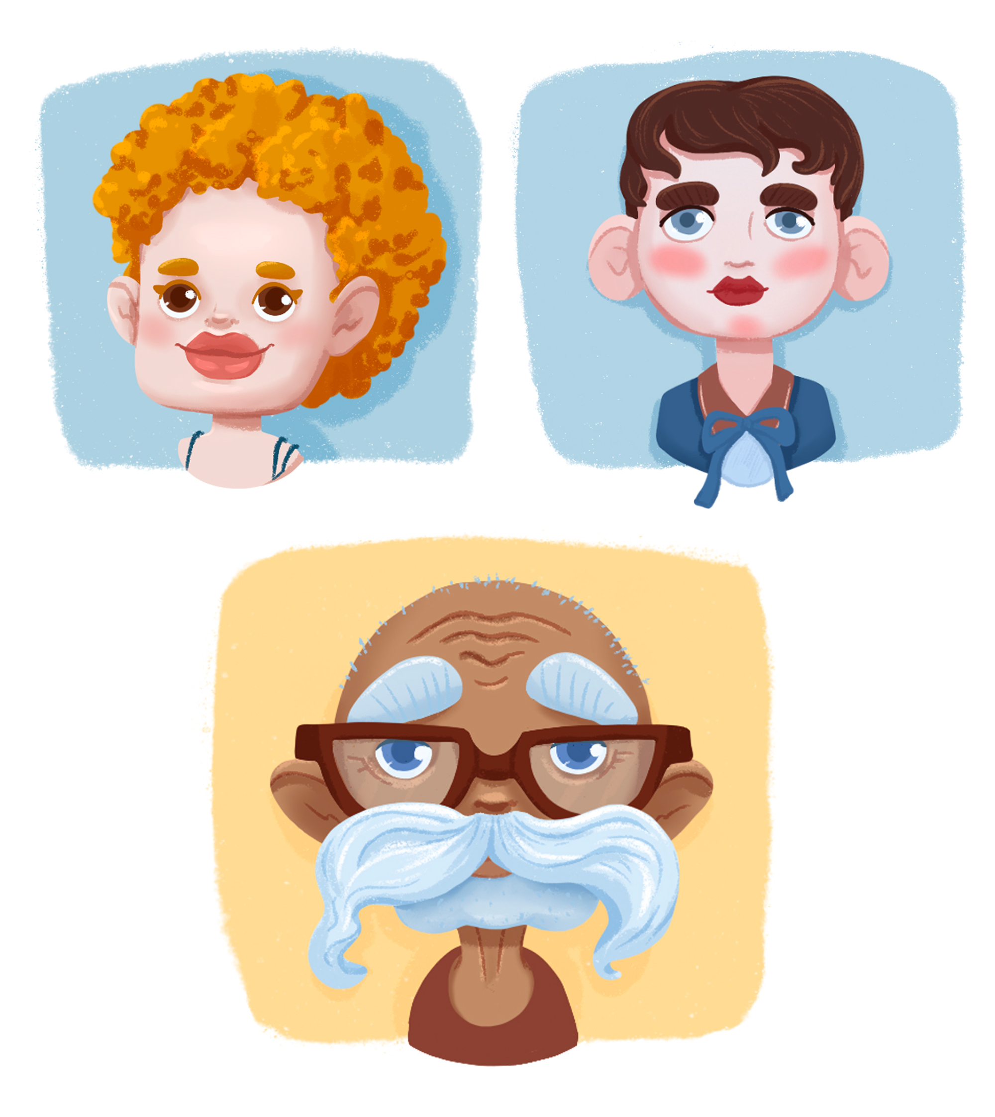 Стилизованные портреты — Изображение №2 — Иллюстрация на Dprofile