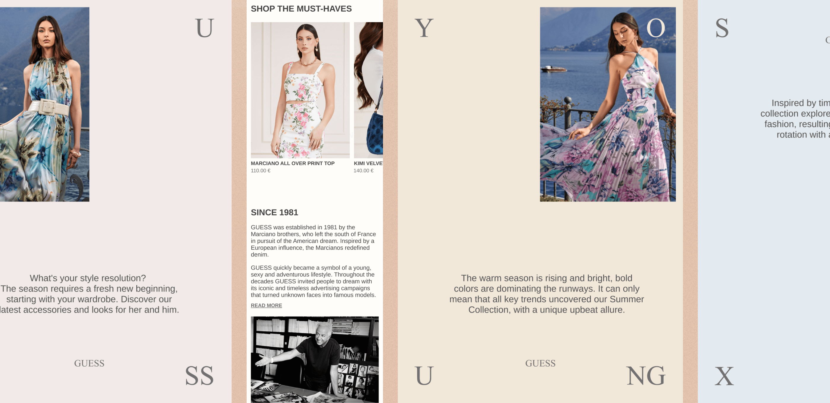 GUESS | E-commerce Website Redesign — Изображение №3 — Интерфейсы, Графика на Dprofile