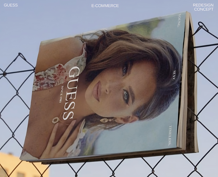 GUESS | E-commerce Website Redesign — Интерфейсы, Графика на Dprofile