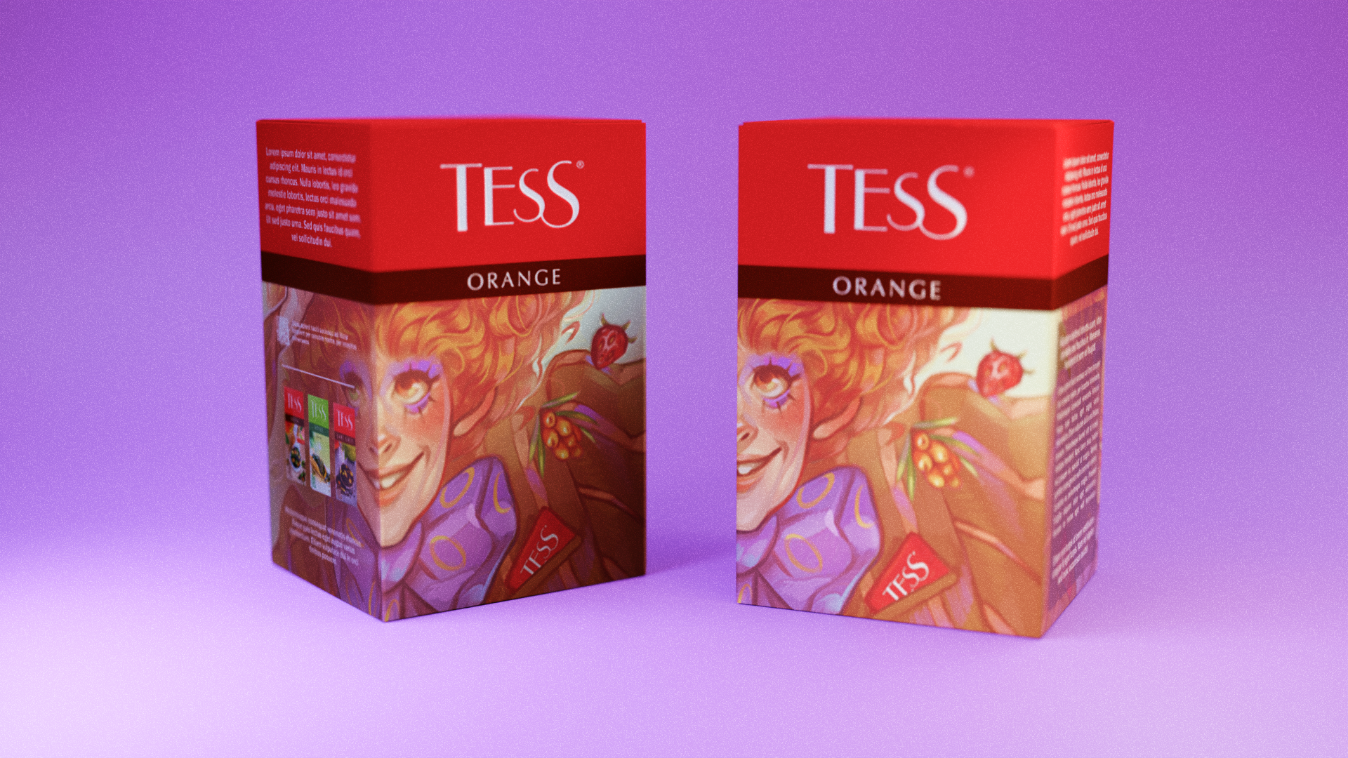 Рекламная иллюстрация для чая TESS — Изображение №4 — Брендинг, Иллюстрация на Dprofile