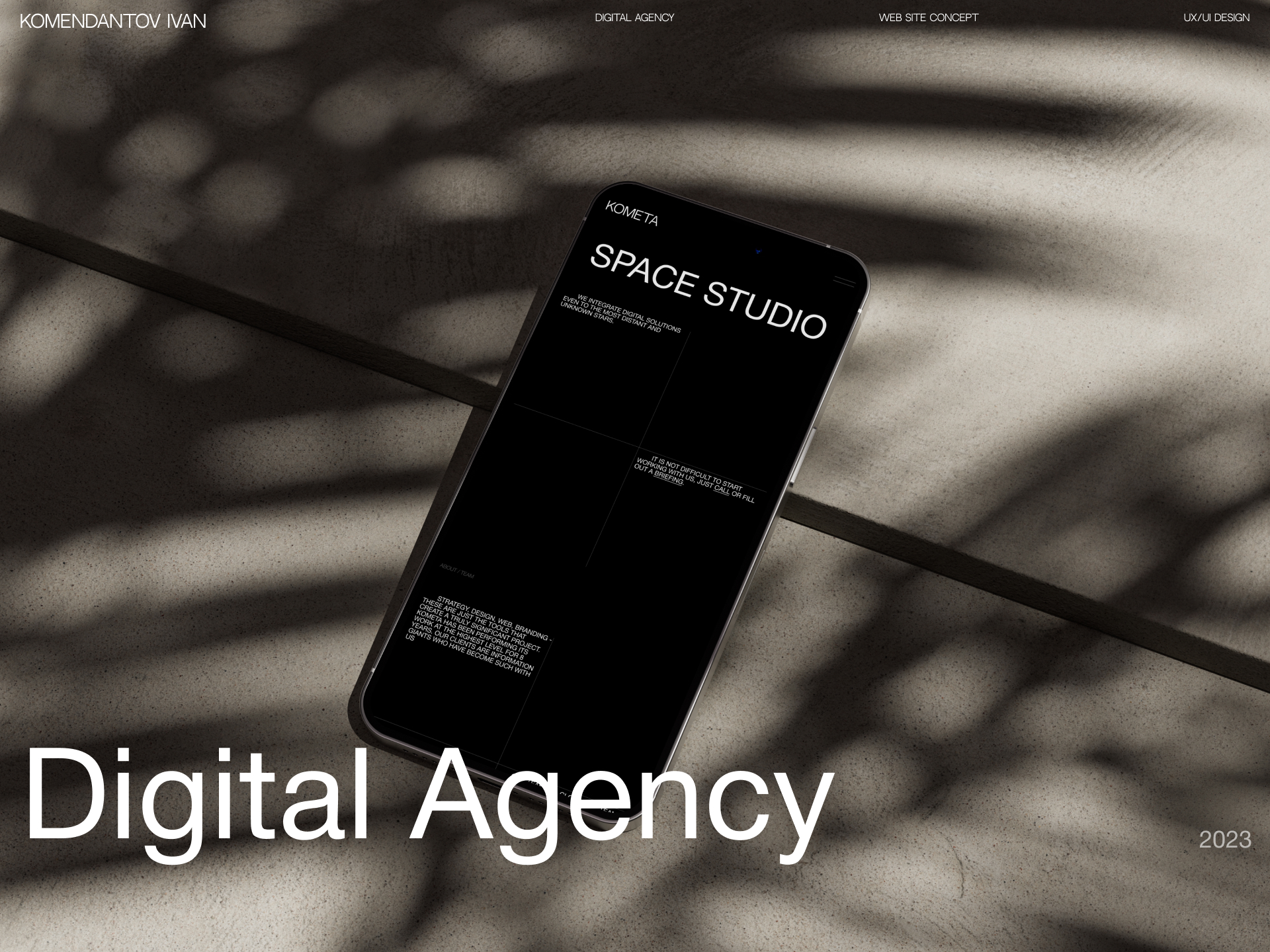 Digital Agency KOMETA — Изображение №1 — Интерфейсы на Dprofile