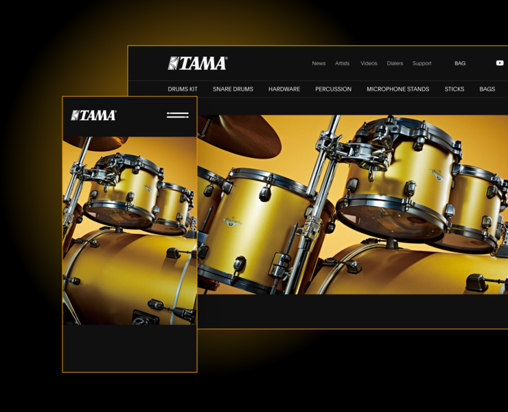 E-COMMERCE. TAMA ONLINE STORE — Интерфейсы на Dprofile