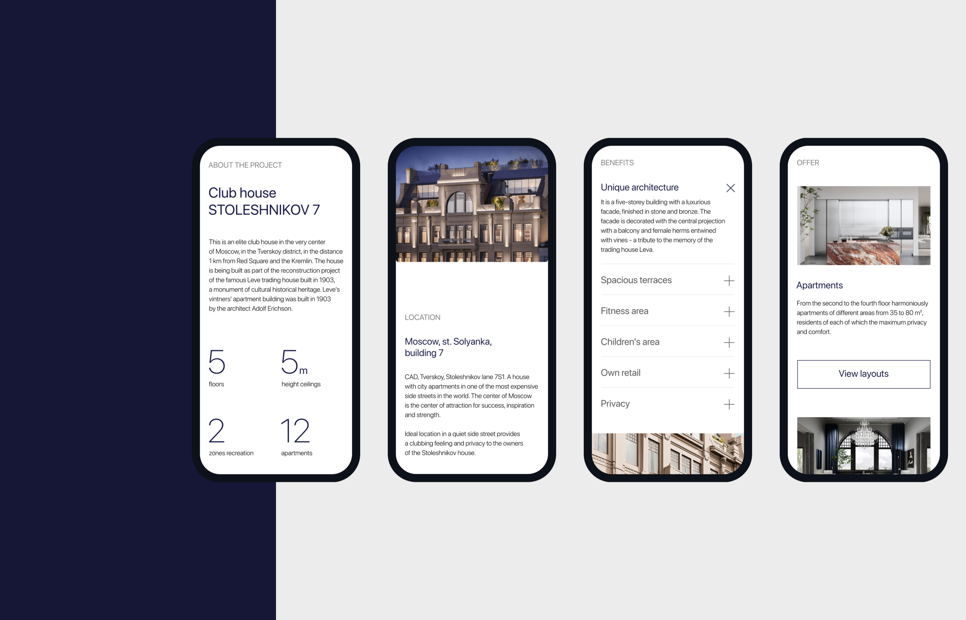 Real Estate Website. Club house — Изображение №8 — Интерфейсы, Брендинг на Dprofile