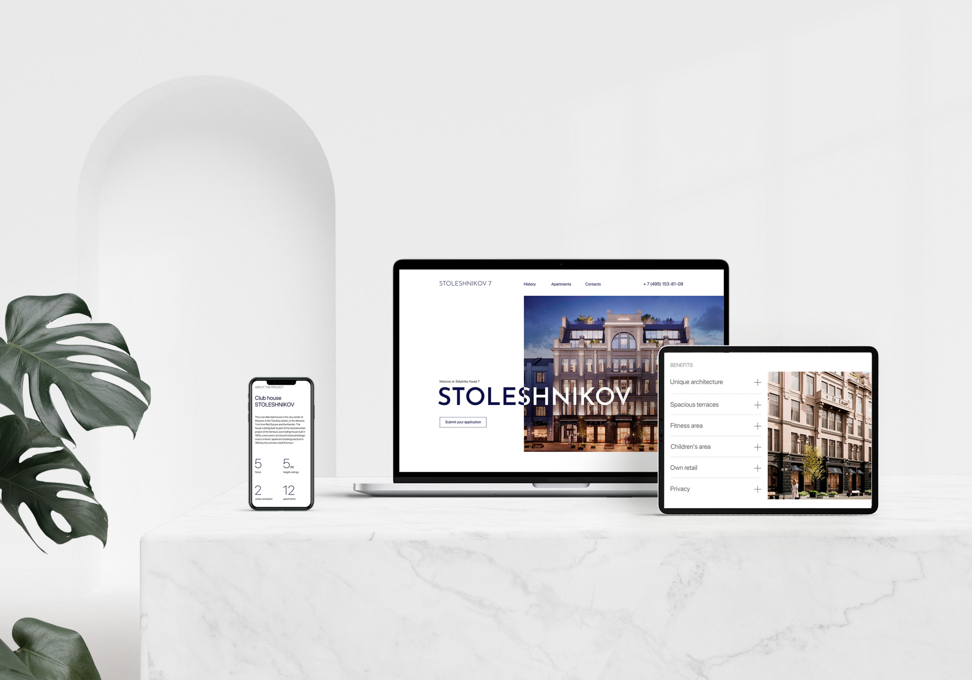 Real Estate Website. Club house — Изображение №3 — Интерфейсы, Брендинг на Dprofile
