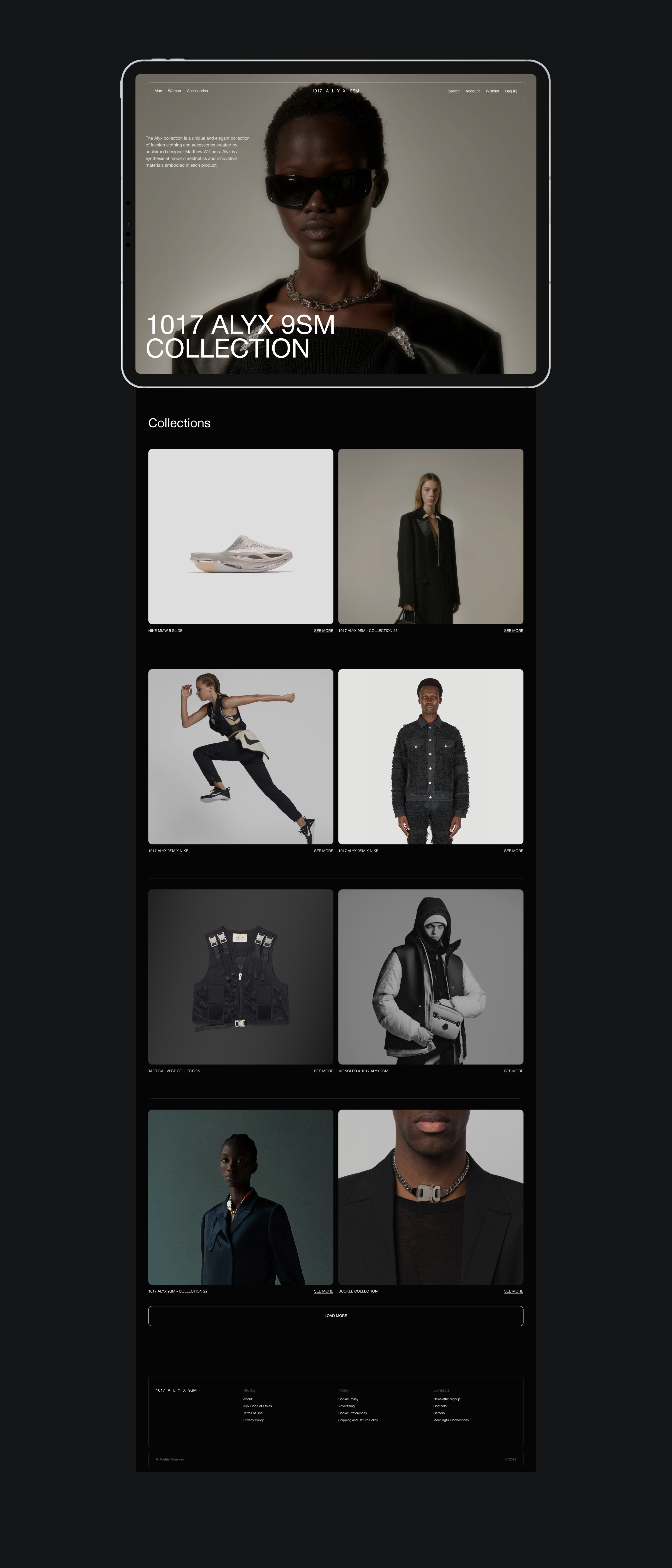 1017 ALYX 9SM — Official Store — Изображение №7 — Интерфейсы на Dprofile