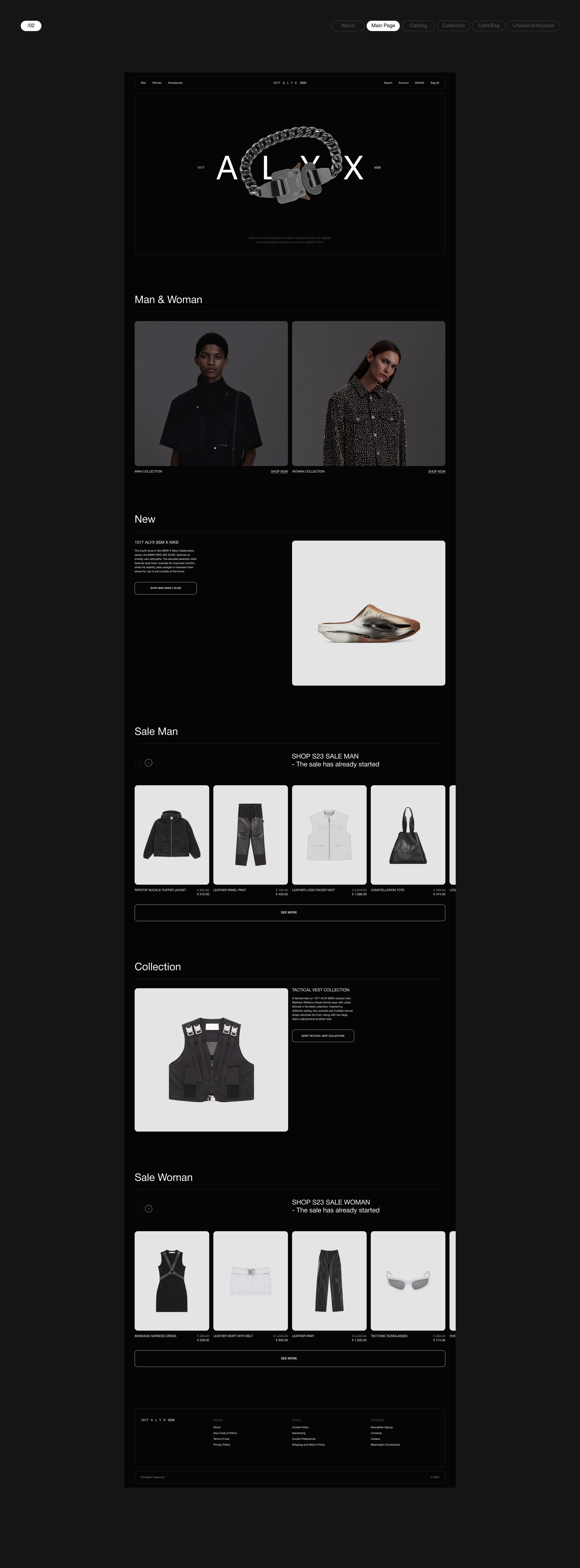 1017 ALYX 9SM — Official Store — Изображение №3 — Интерфейсы на Dprofile