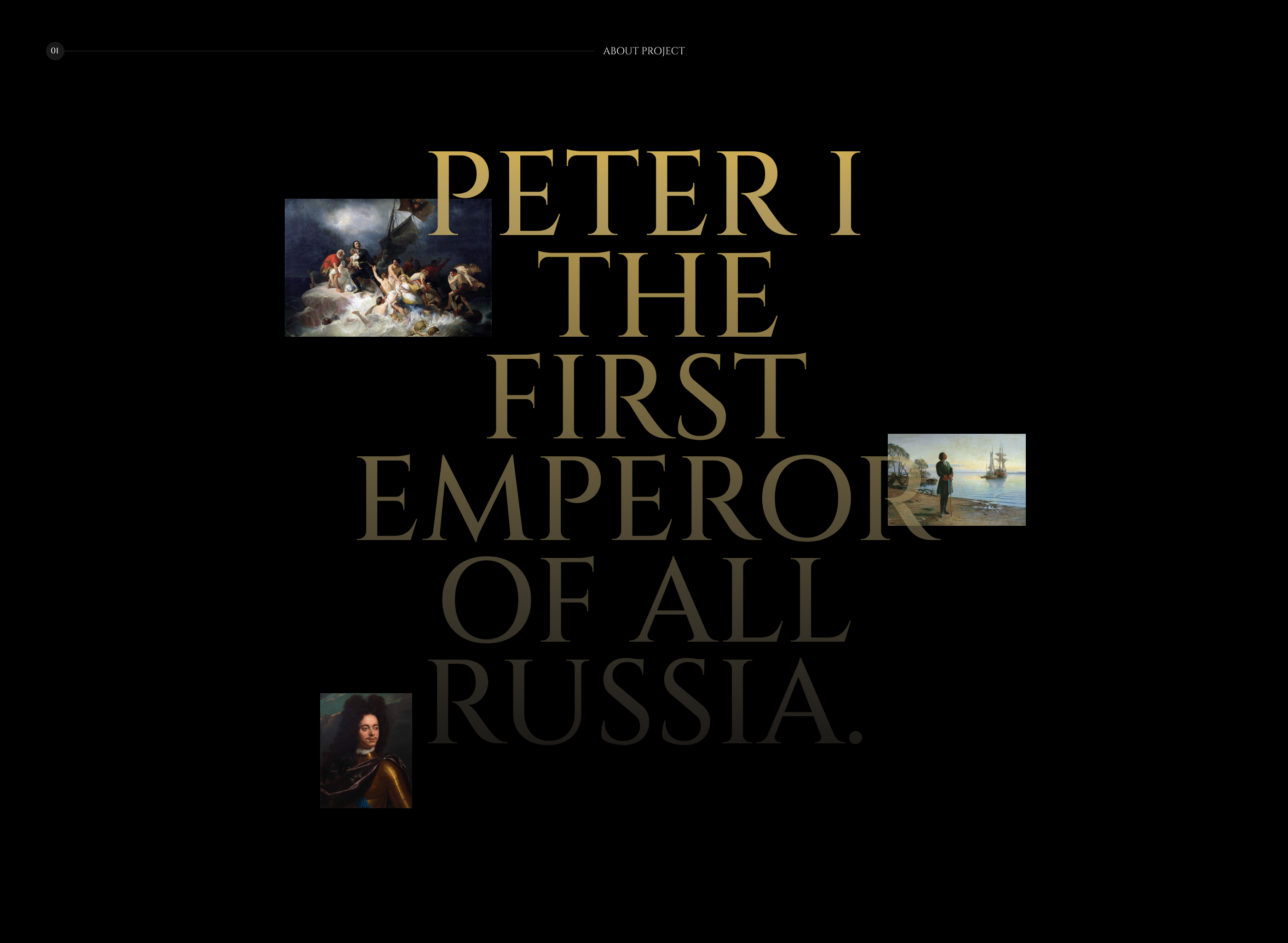PETER I — Personal Website — Изображение №2 — Интерфейсы на Dprofile
