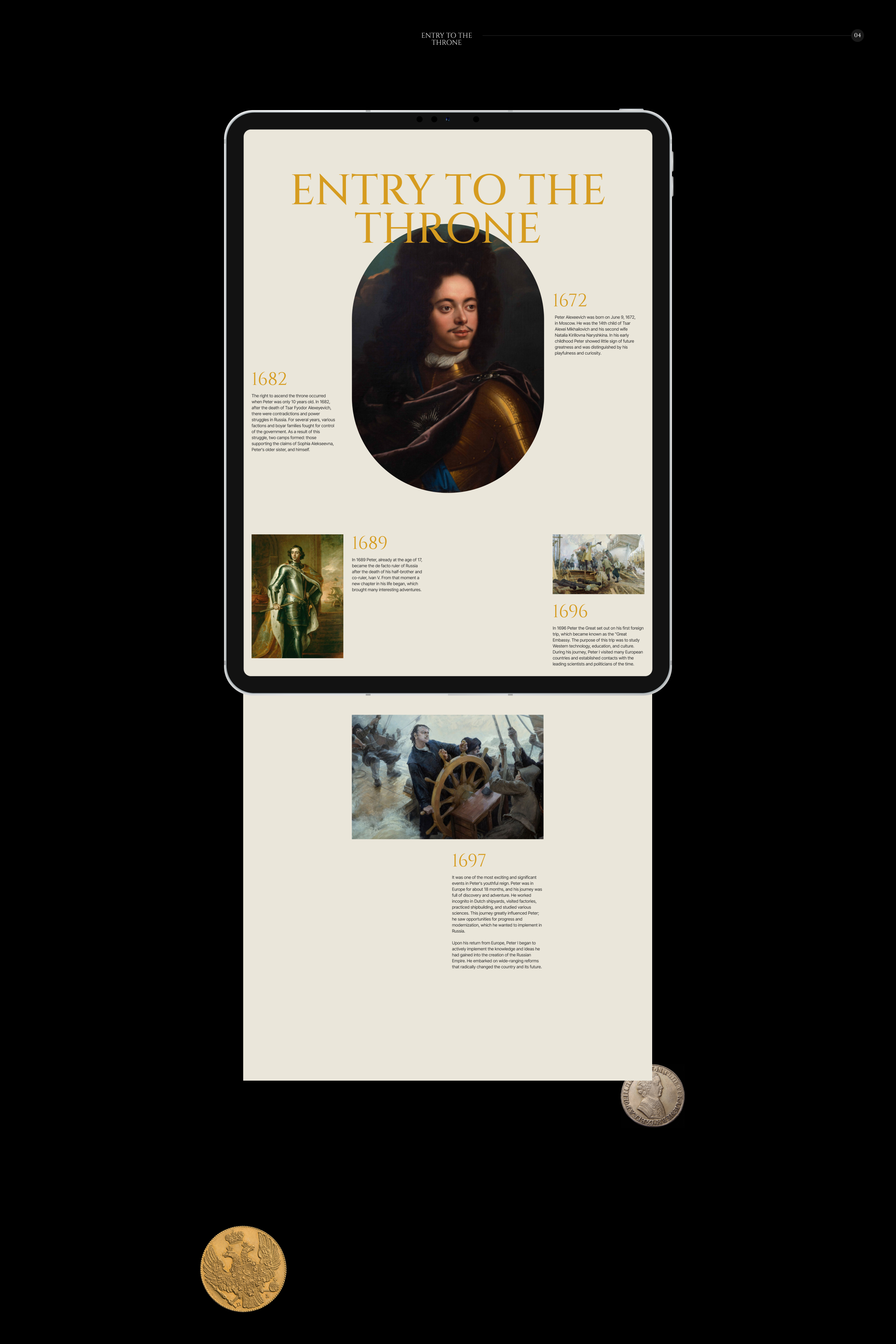 PETER I — Personal Website — Изображение №6 — Интерфейсы на Dprofile