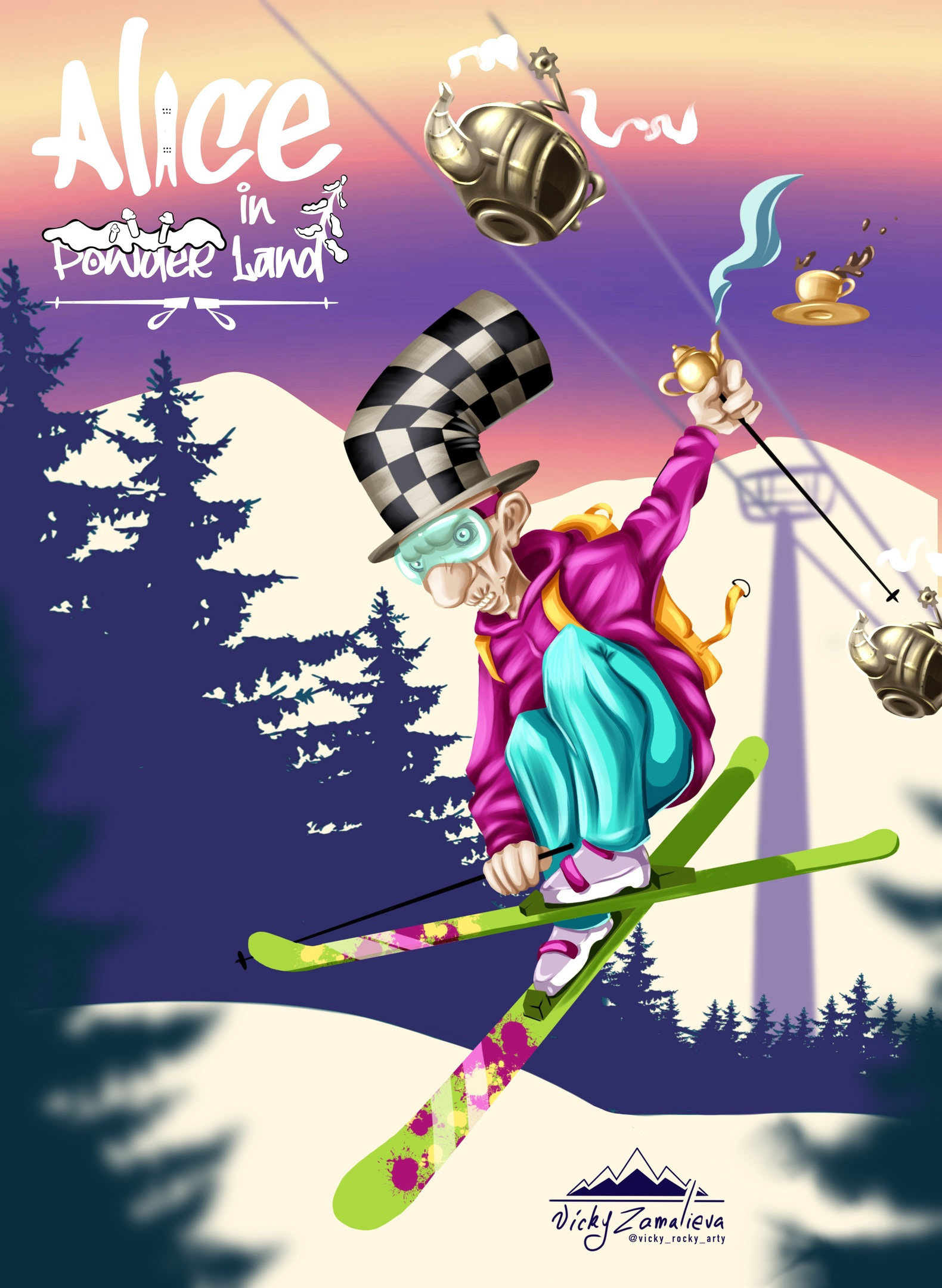 Alice in Powder Land — Изображение №5 — Иллюстрация на Dprofile