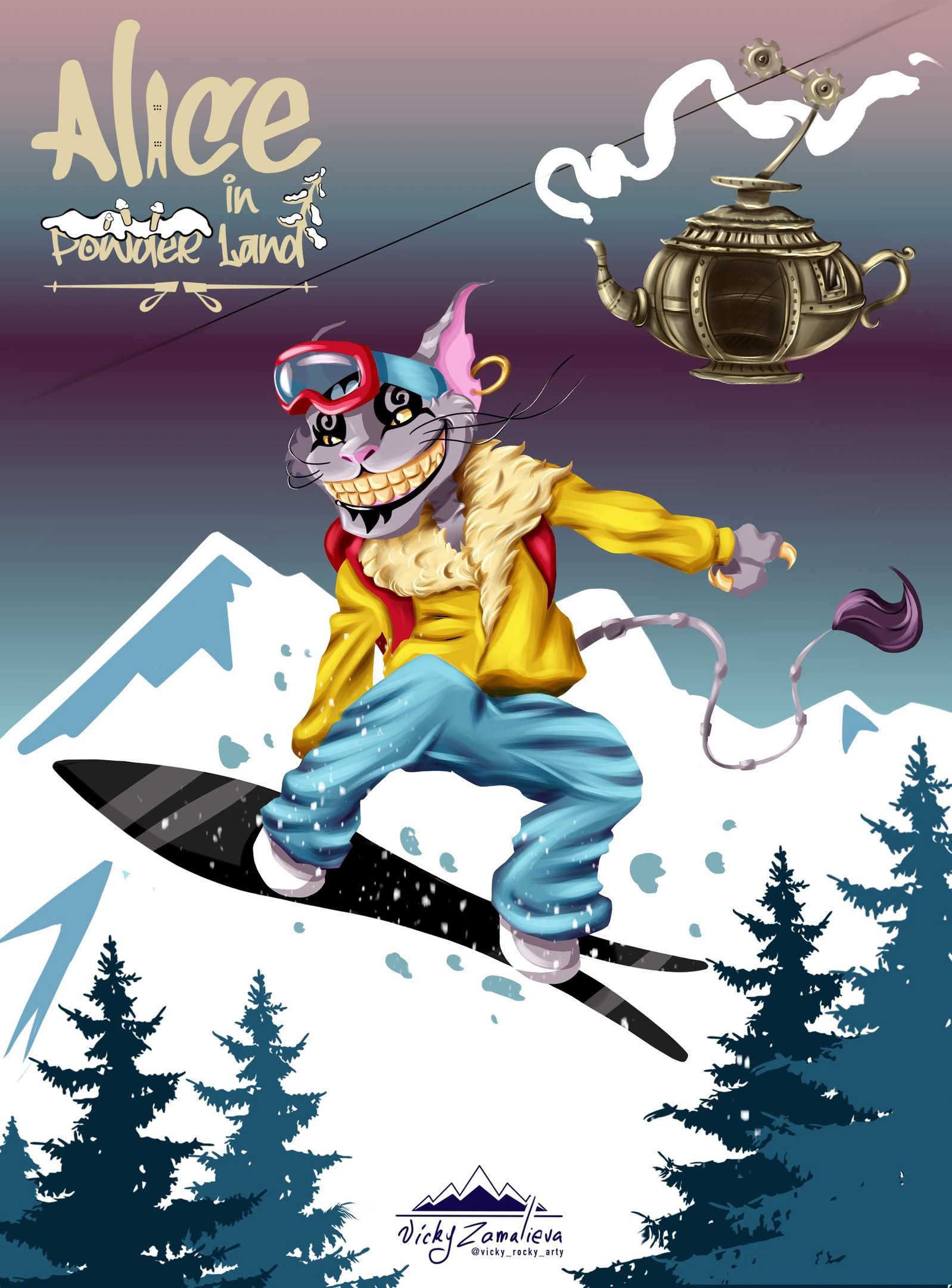 Alice in Powder Land — Изображение №3 — Иллюстрация на Dprofile