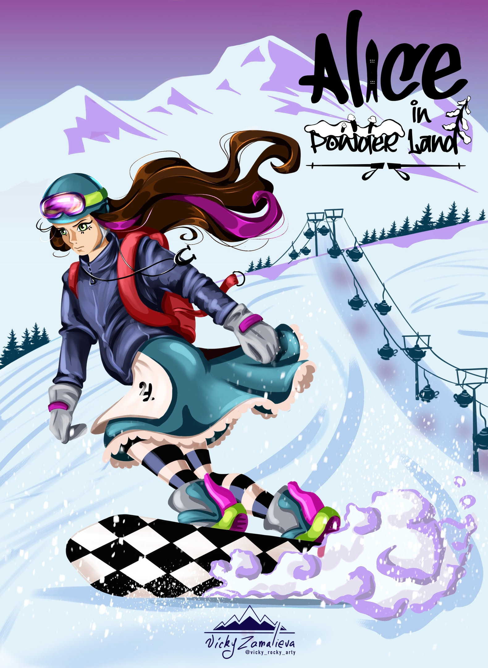 Alice in Powder Land — Изображение №1 — Иллюстрация на Dprofile