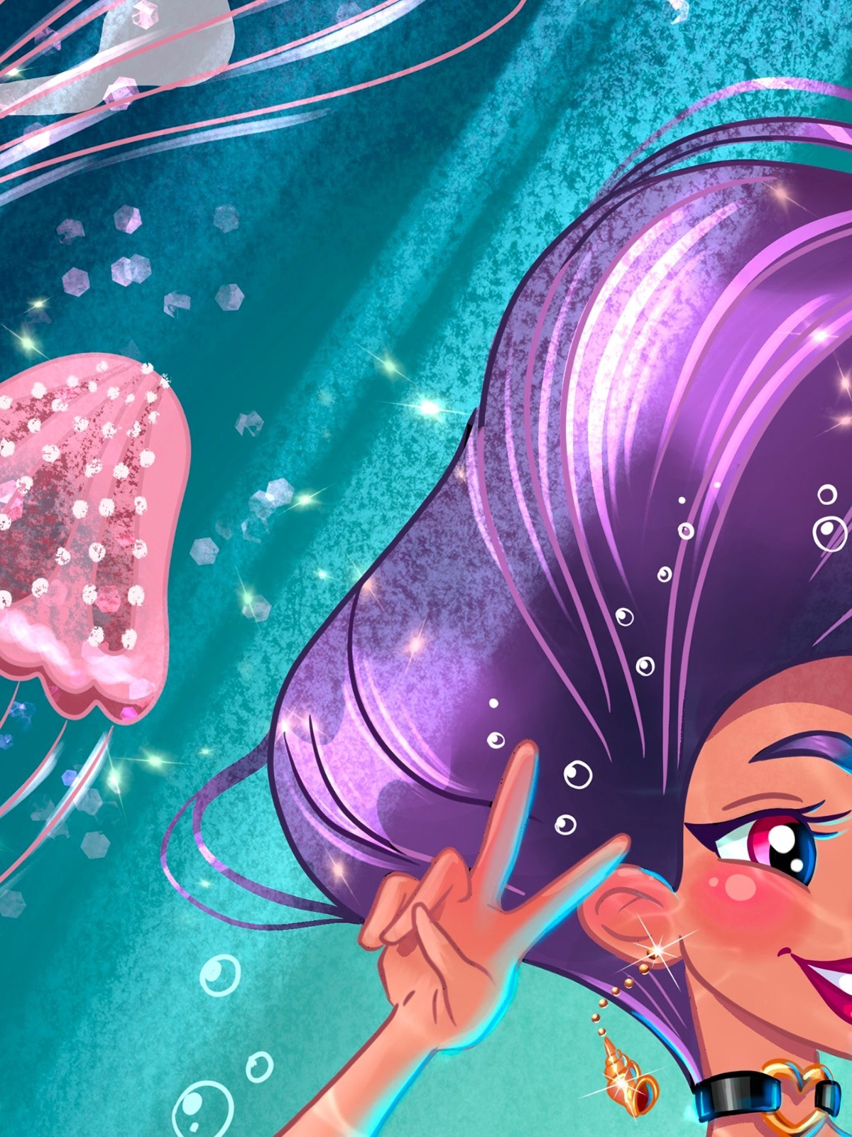 Mermaid Vicky for MerMay — Изображение №3 — Иллюстрация на Dprofile