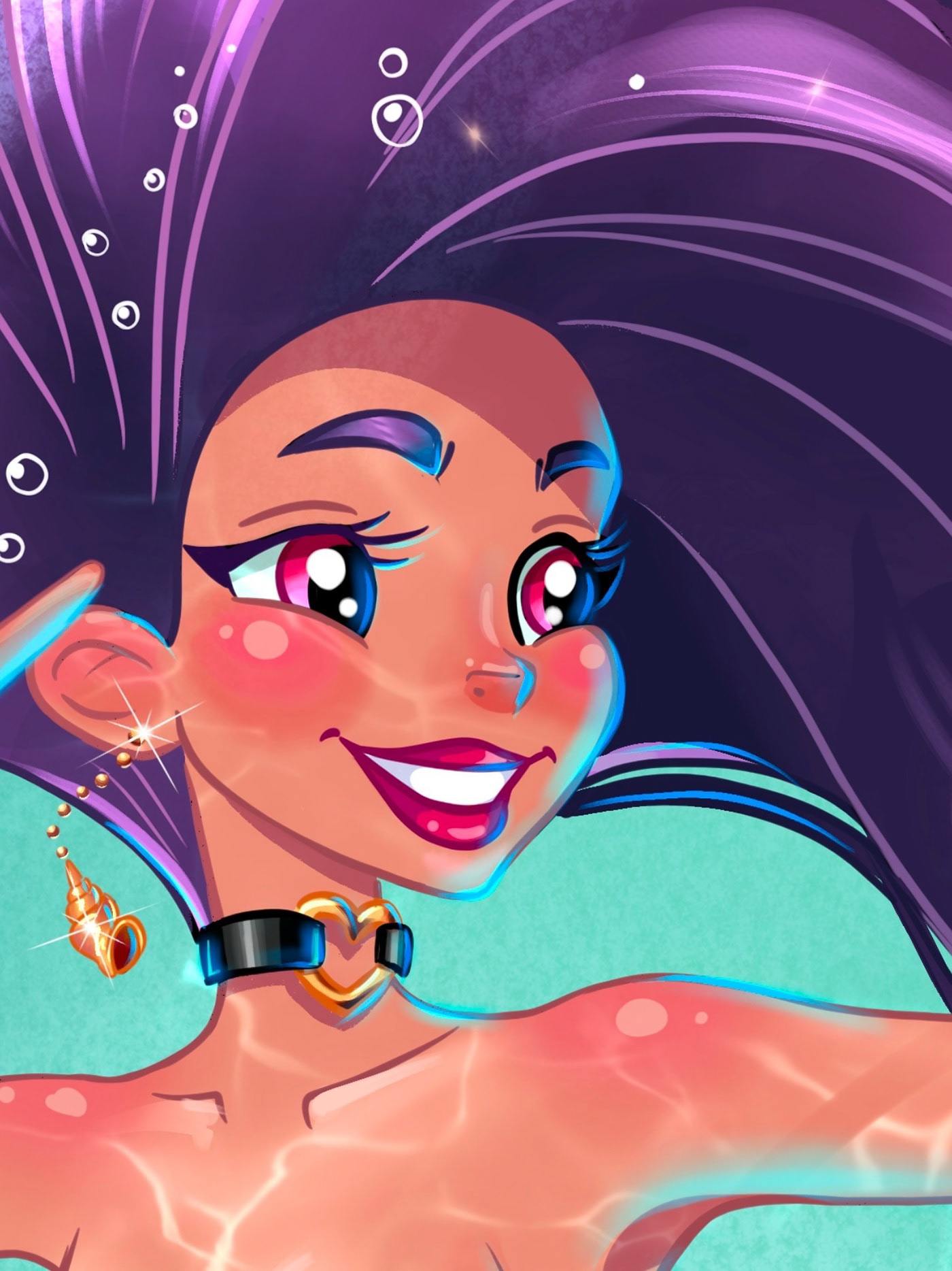 Mermaid Vicky for MerMay — Изображение №2 — Иллюстрация на Dprofile