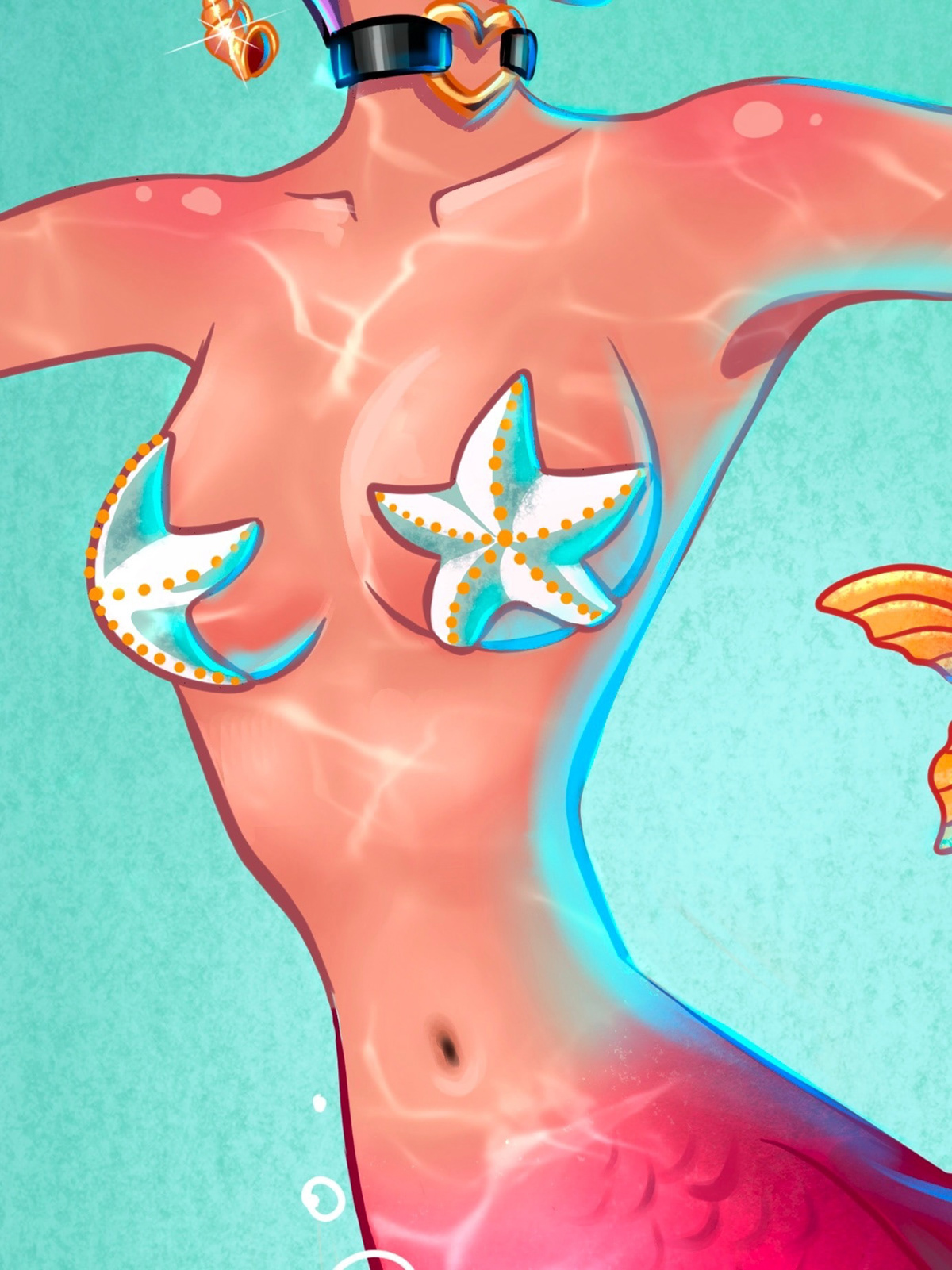 Mermaid Vicky for MerMay — Изображение №4 — Иллюстрация на Dprofile
