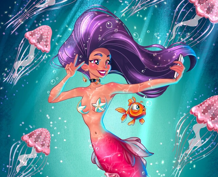 Mermaid Vicky for MerMay — Иллюстрация на Dprofile