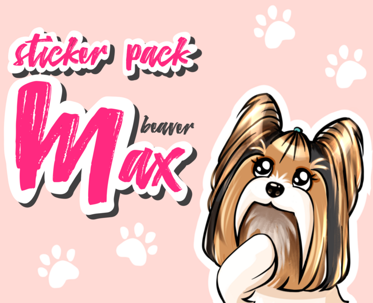 sticker pack "beaver Max" на Dprofile