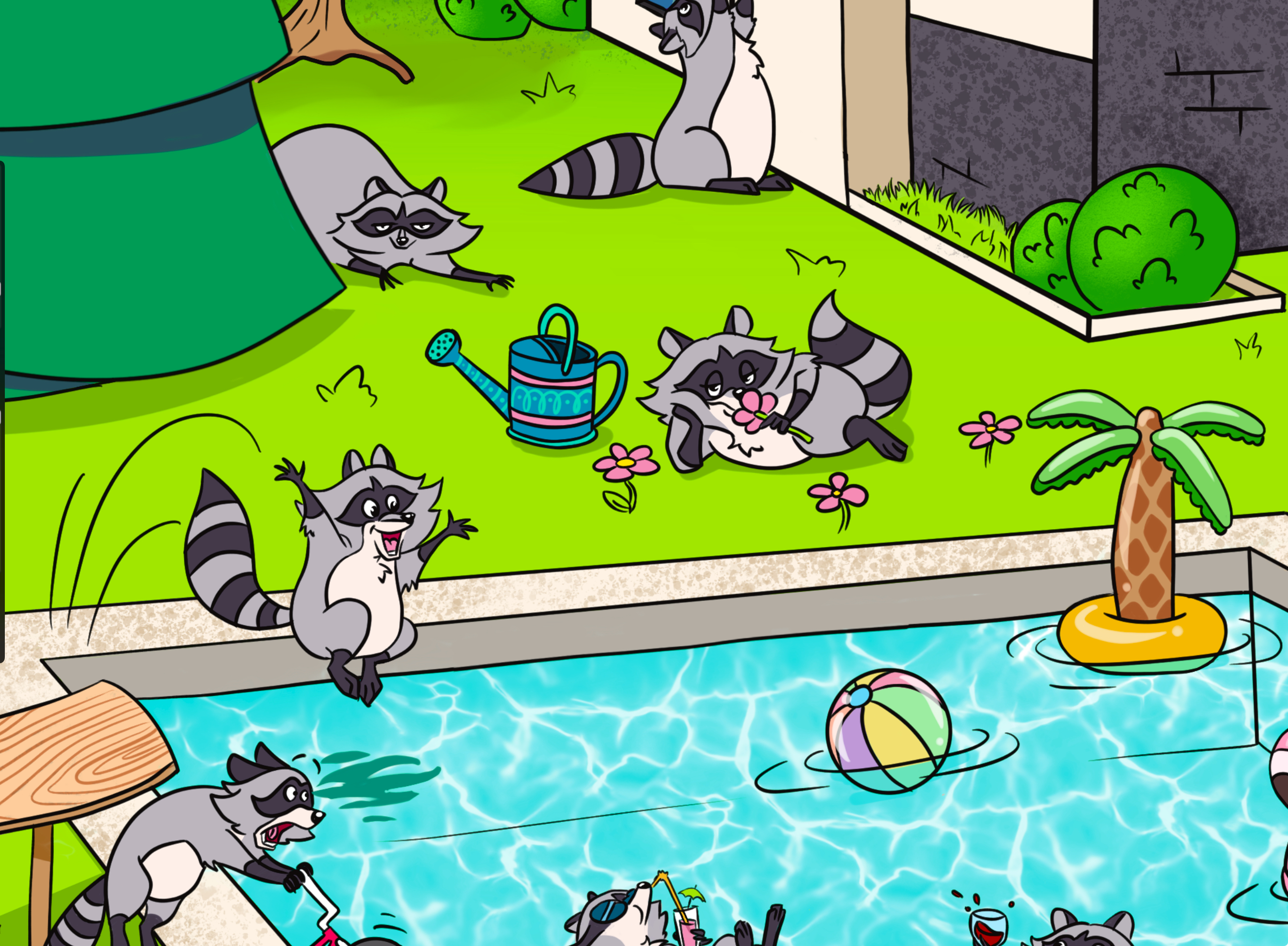 Raccoon ART House — Изображение №4 — Иллюстрация на Dprofile