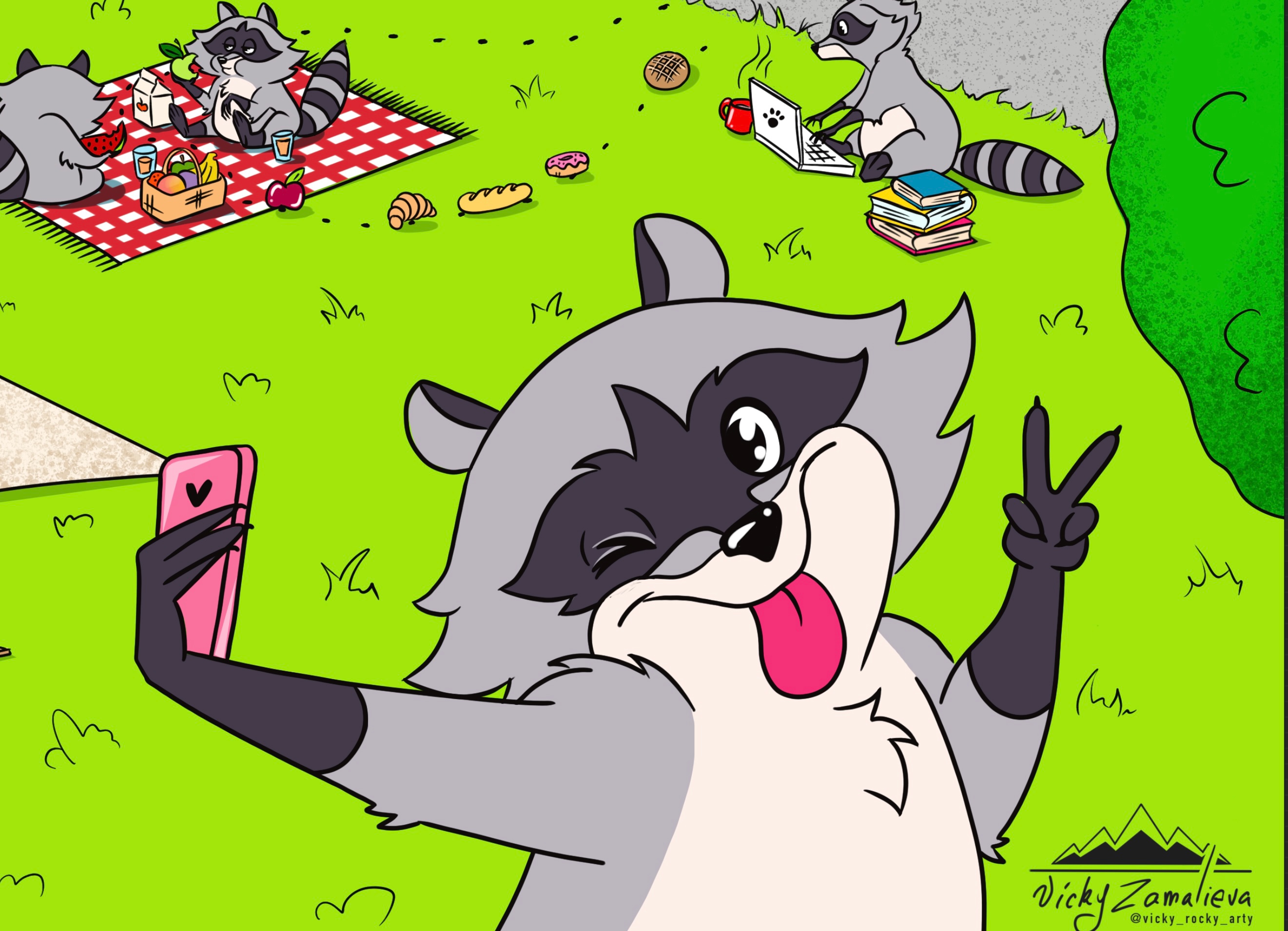 Raccoon ART House — Изображение №17 — Иллюстрация на Dprofile