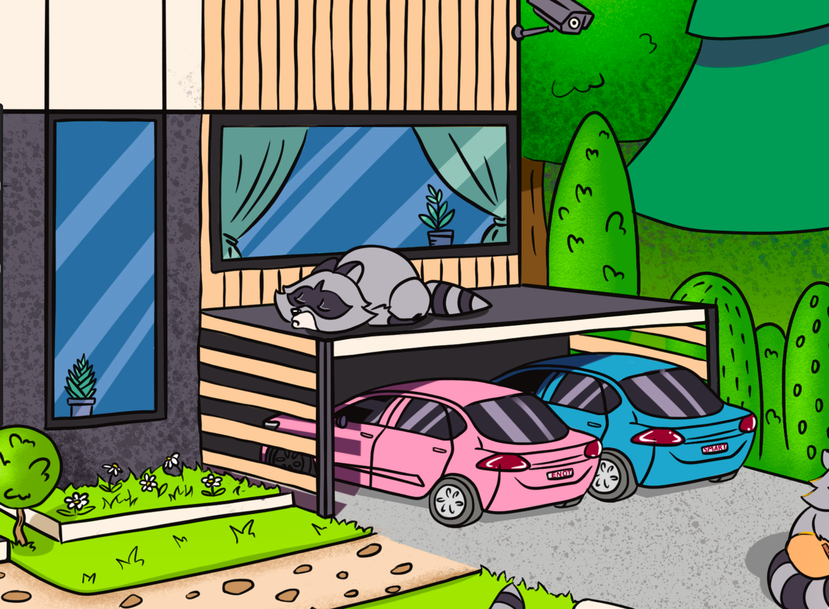 Raccoon ART House — Изображение №2 — Иллюстрация на Dprofile