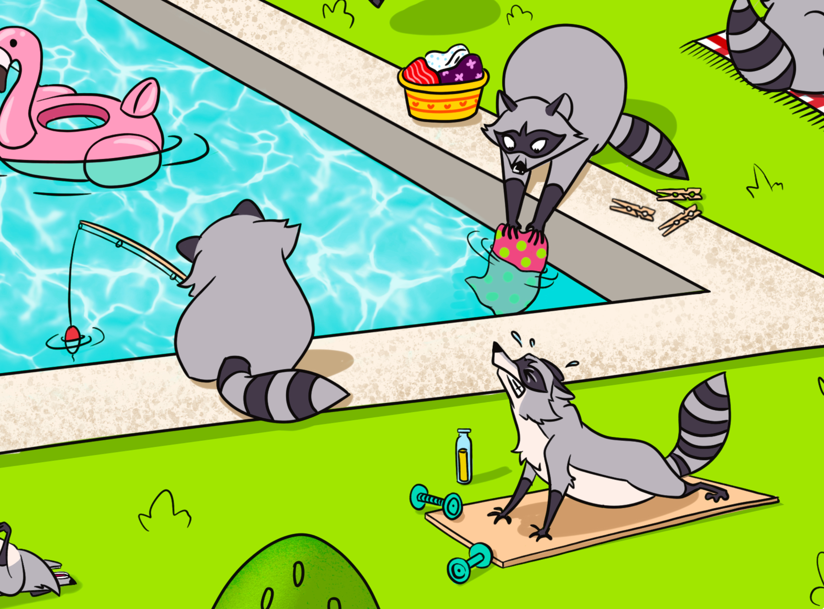 Raccoon ART House — Изображение №8 — Иллюстрация на Dprofile