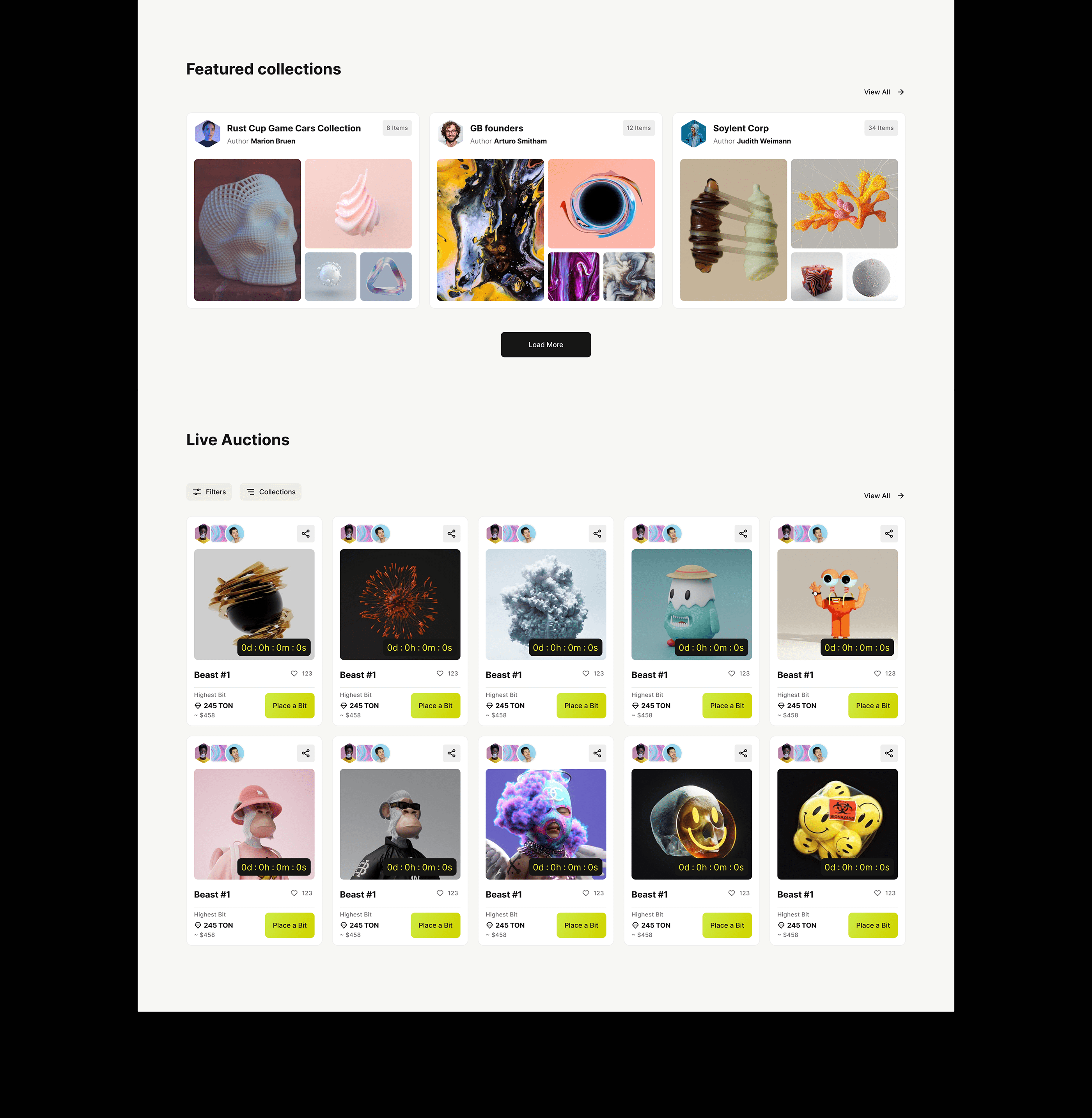 NFT Marketplace Redesign Concept — Изображение №3 — Интерфейсы, Иллюстрация на Dprofile
