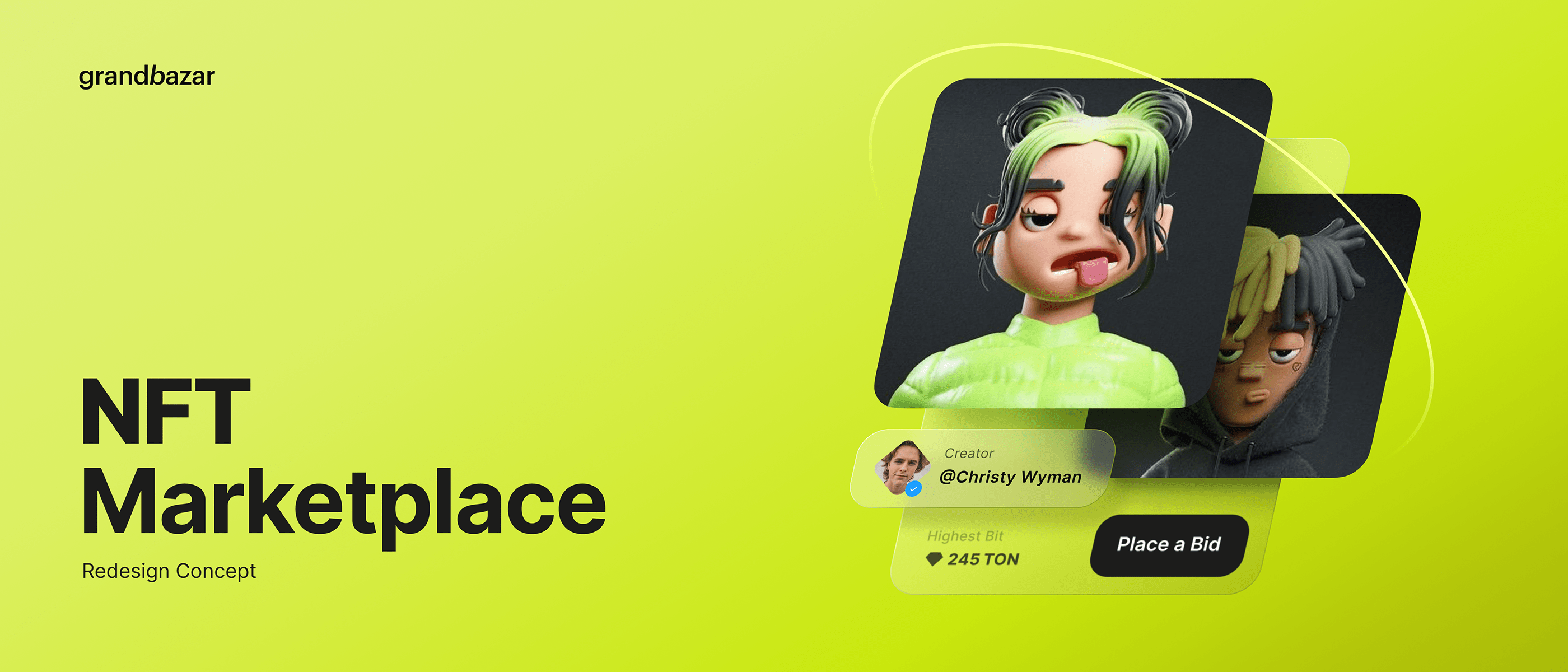 NFT Marketplace Redesign Concept — Изображение №1 — Интерфейсы, Иллюстрация на Dprofile